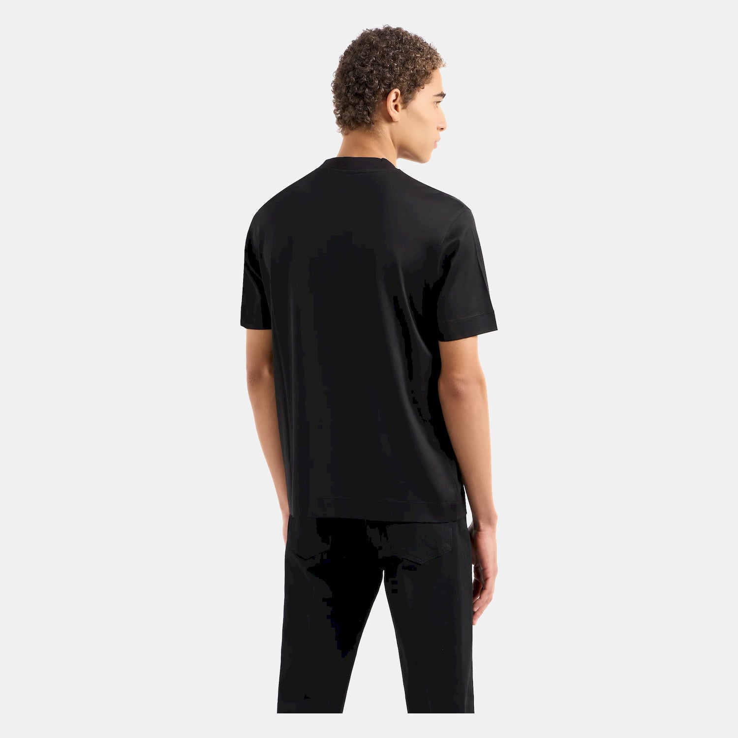Armani T Shirt 3d1tq5 1juvz Black Preto_shot1
