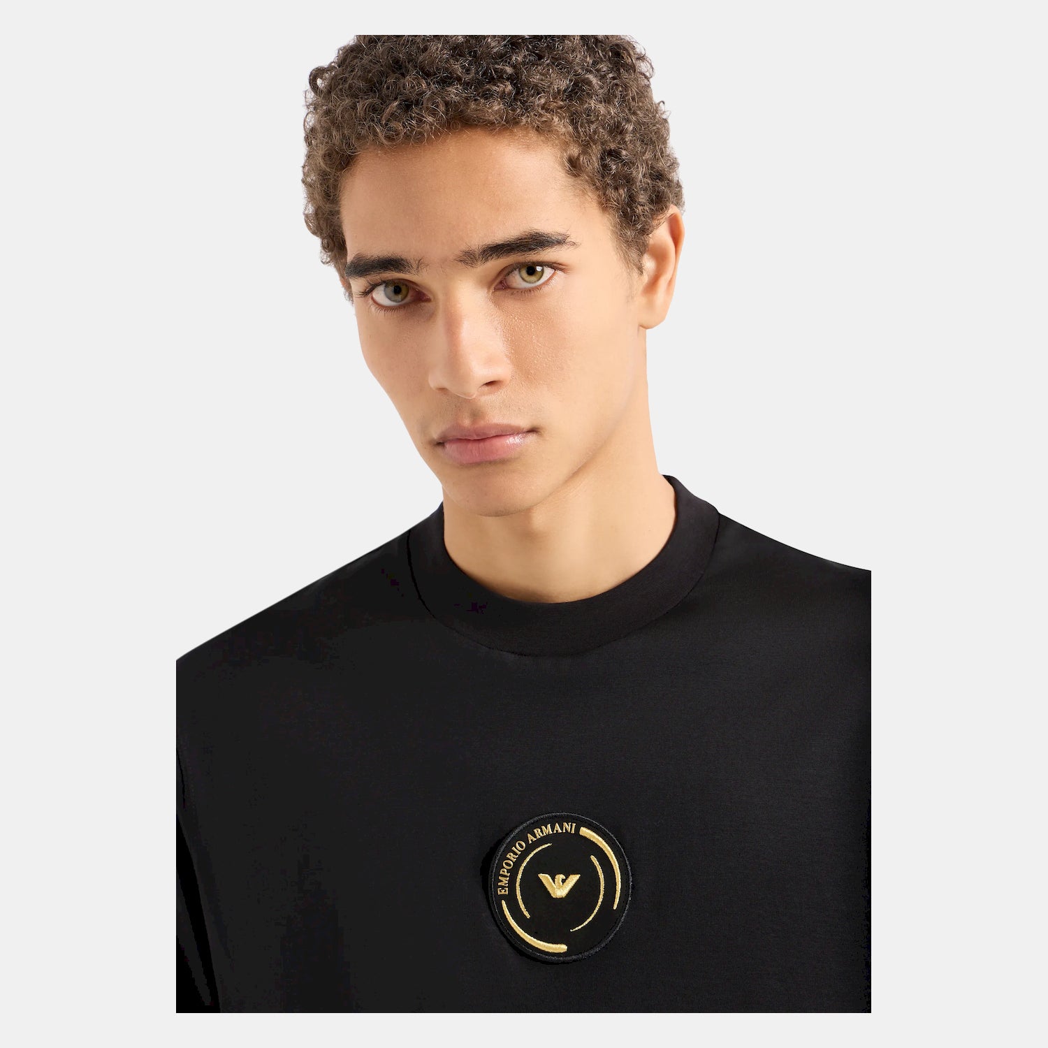 Armani T Shirt 3d1tq5 1juvz Black Preto_shot2