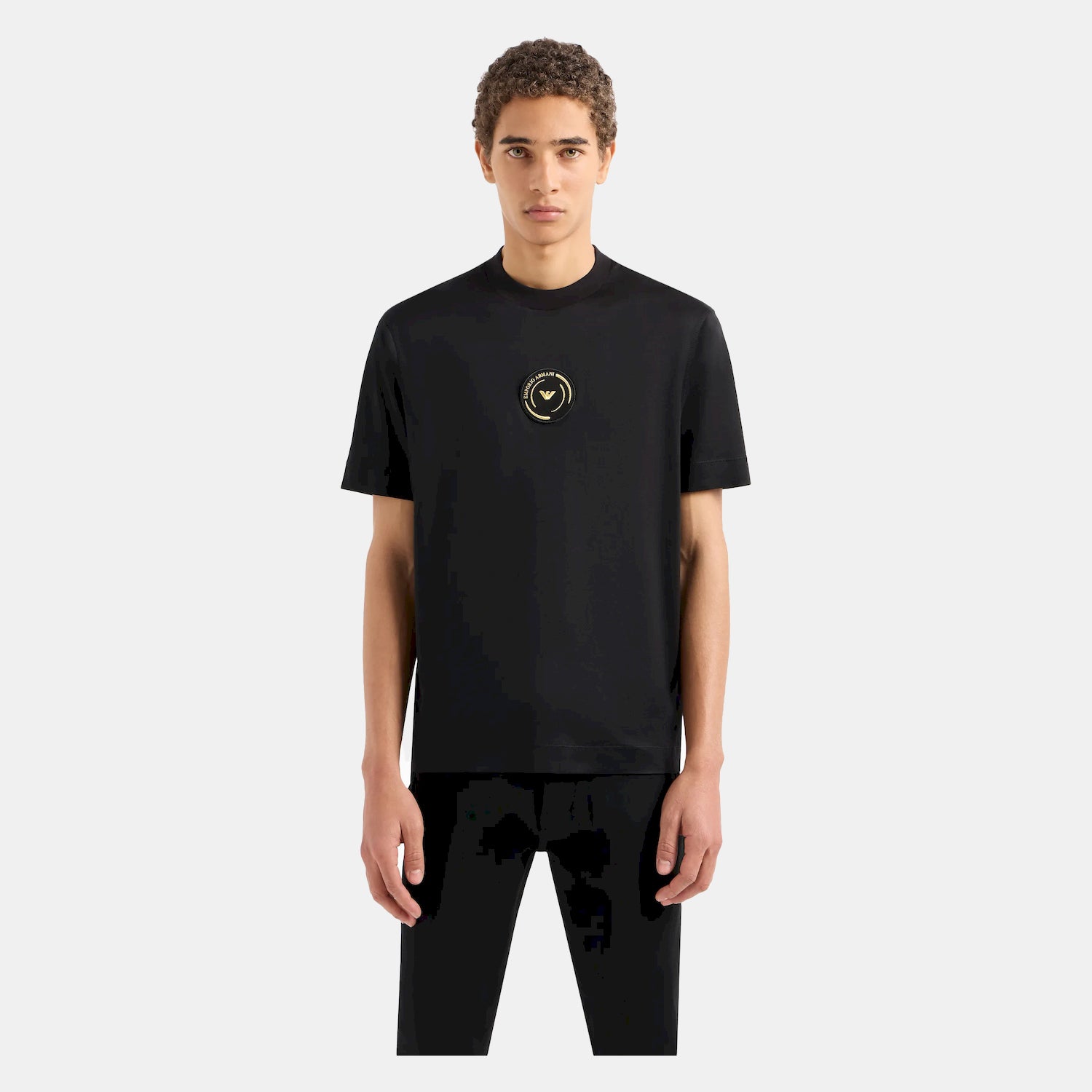 Armani T Shirt 3d1tq5 1juvz Black Preto_shot4