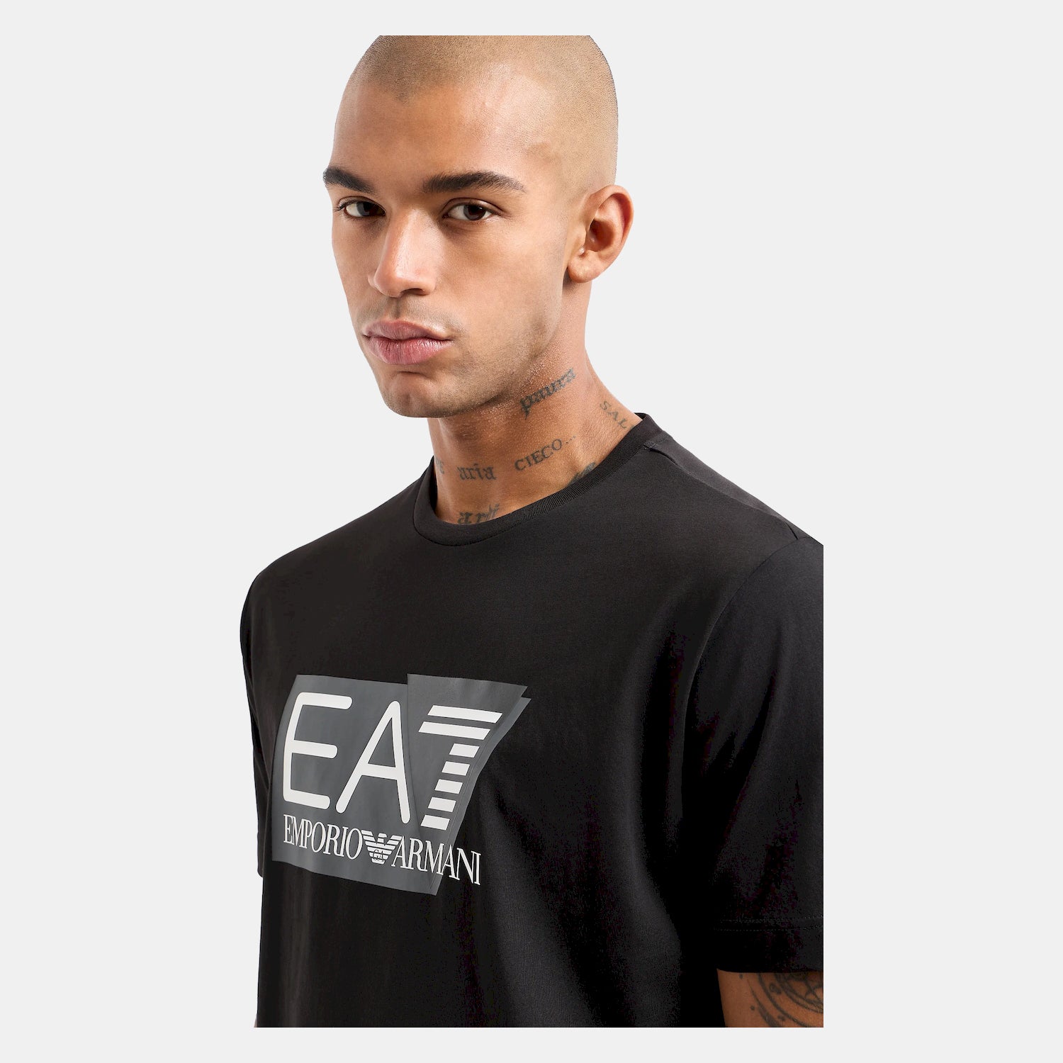 Armani T Shirt 3dpt81 Pjm9z Black Preto_shot3