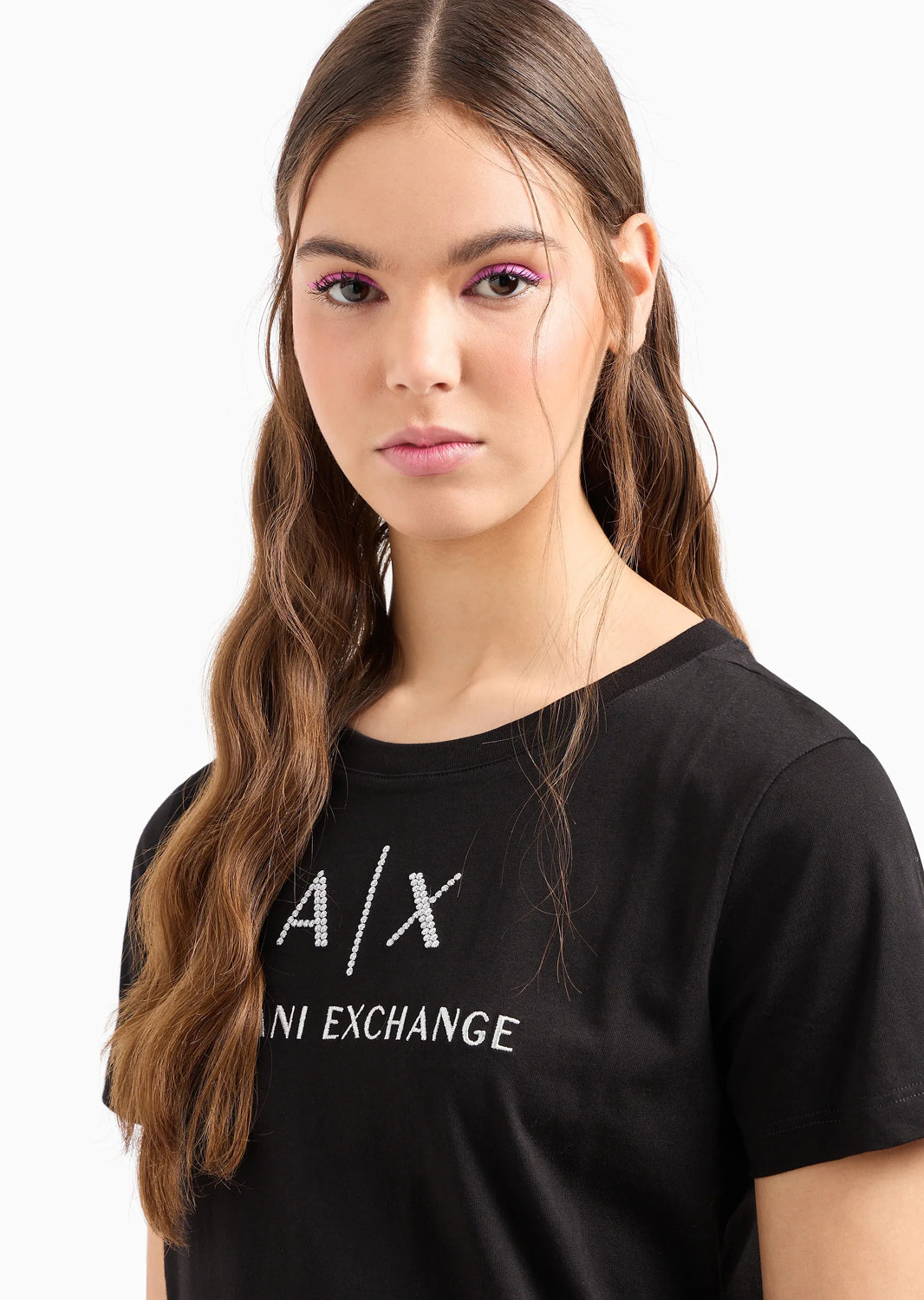 Armani T Shirt 3dytaf Yjg3z Black Preto_shot2