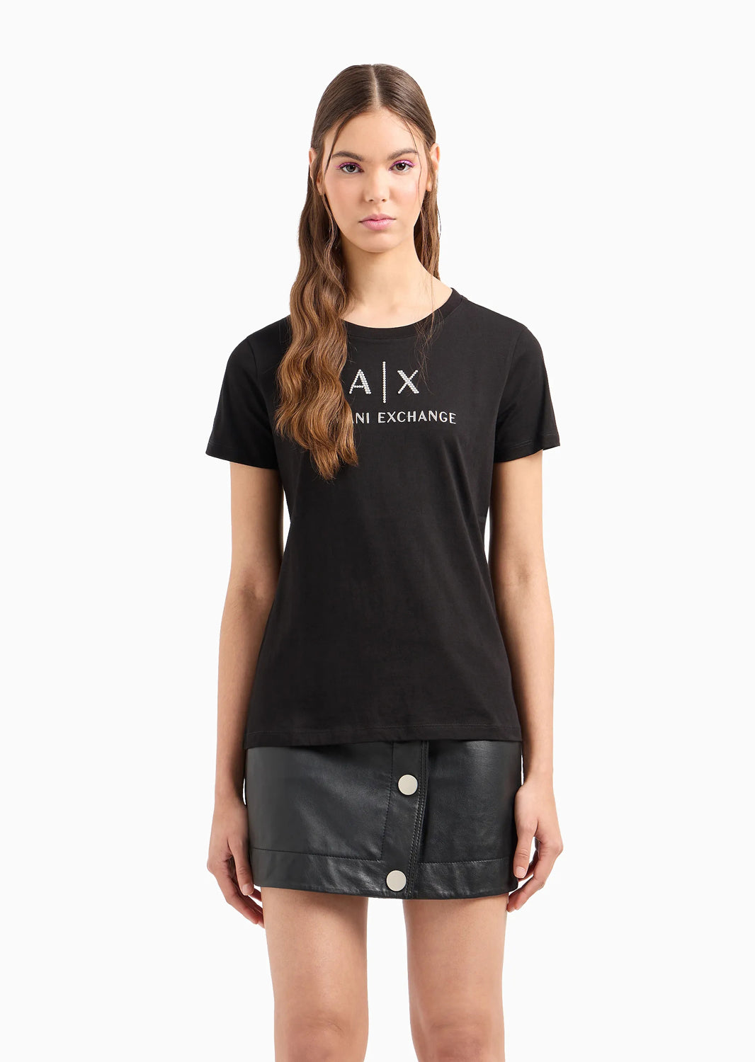 Armani T Shirt 3dytaf Yjg3z Black Preto_shot4