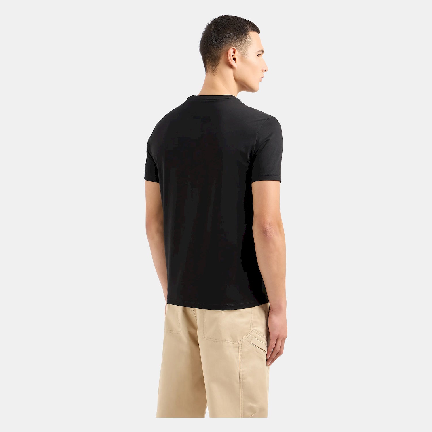 Armani T Shirt 3dztsc Zj9az Blk Gold Preto Ouro_shot1