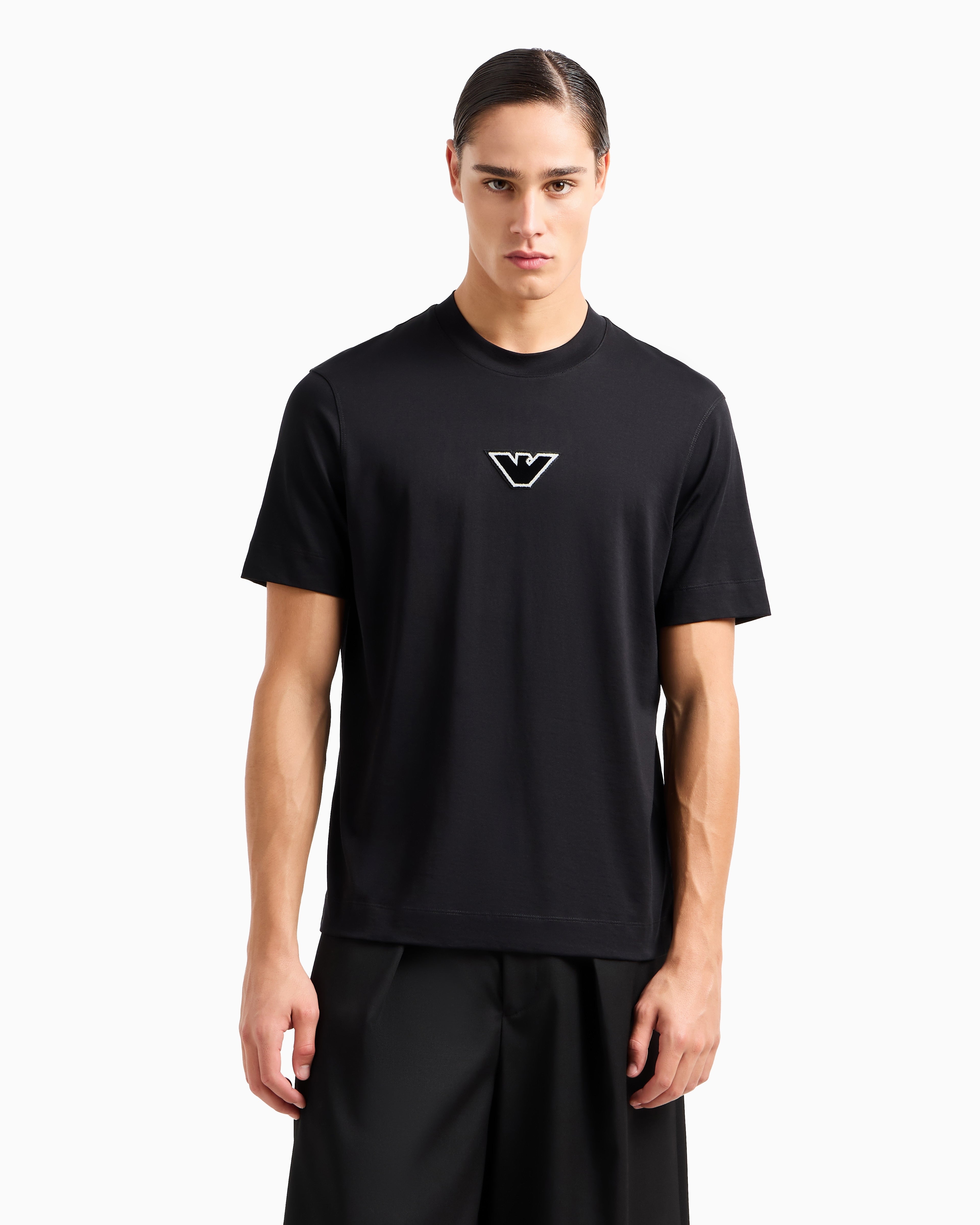 Armani T Shirt 6d1td7 1jocz Black Preto_shot2
