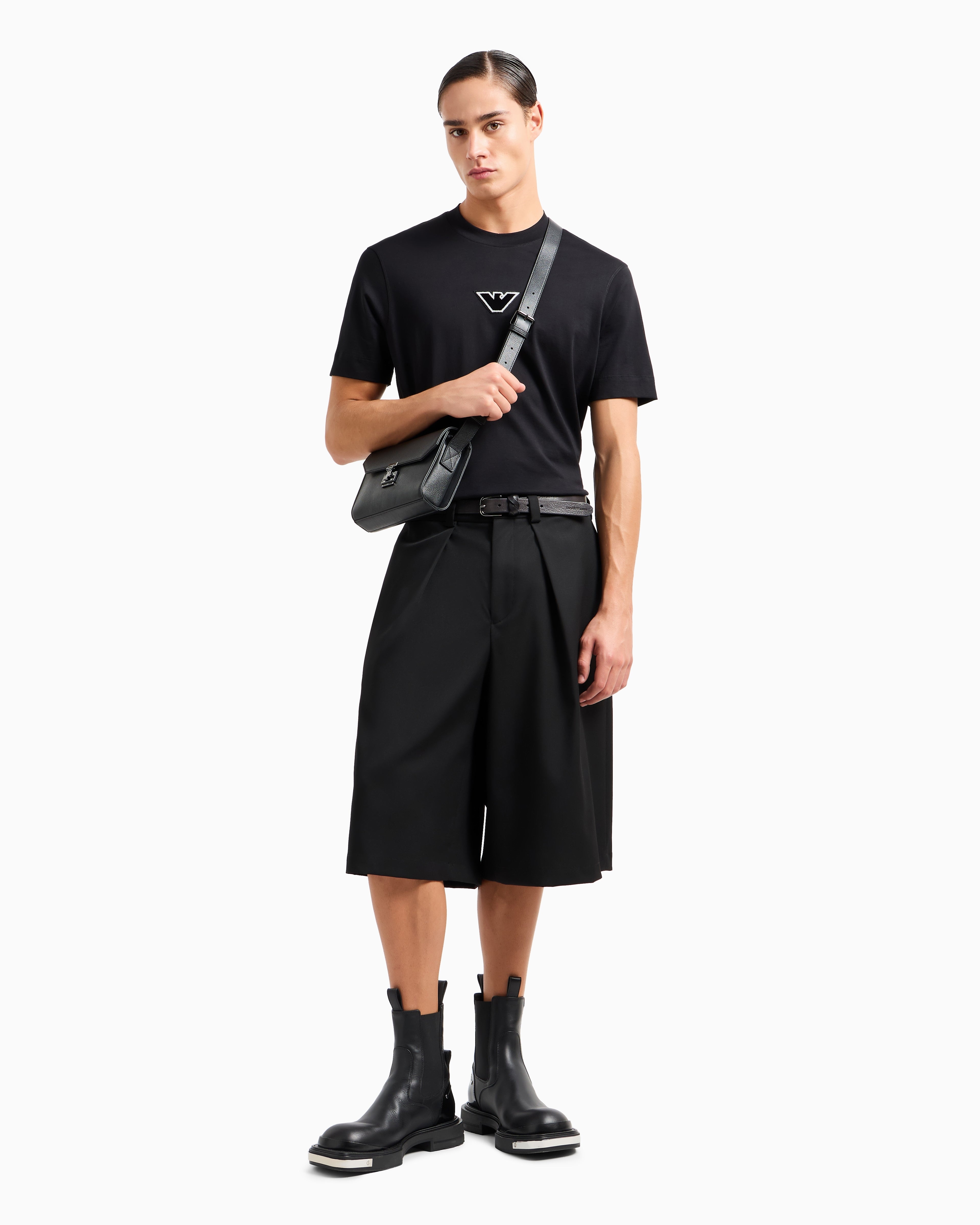 Armani T Shirt 6d1td7 1jocz Black Preto_shot3