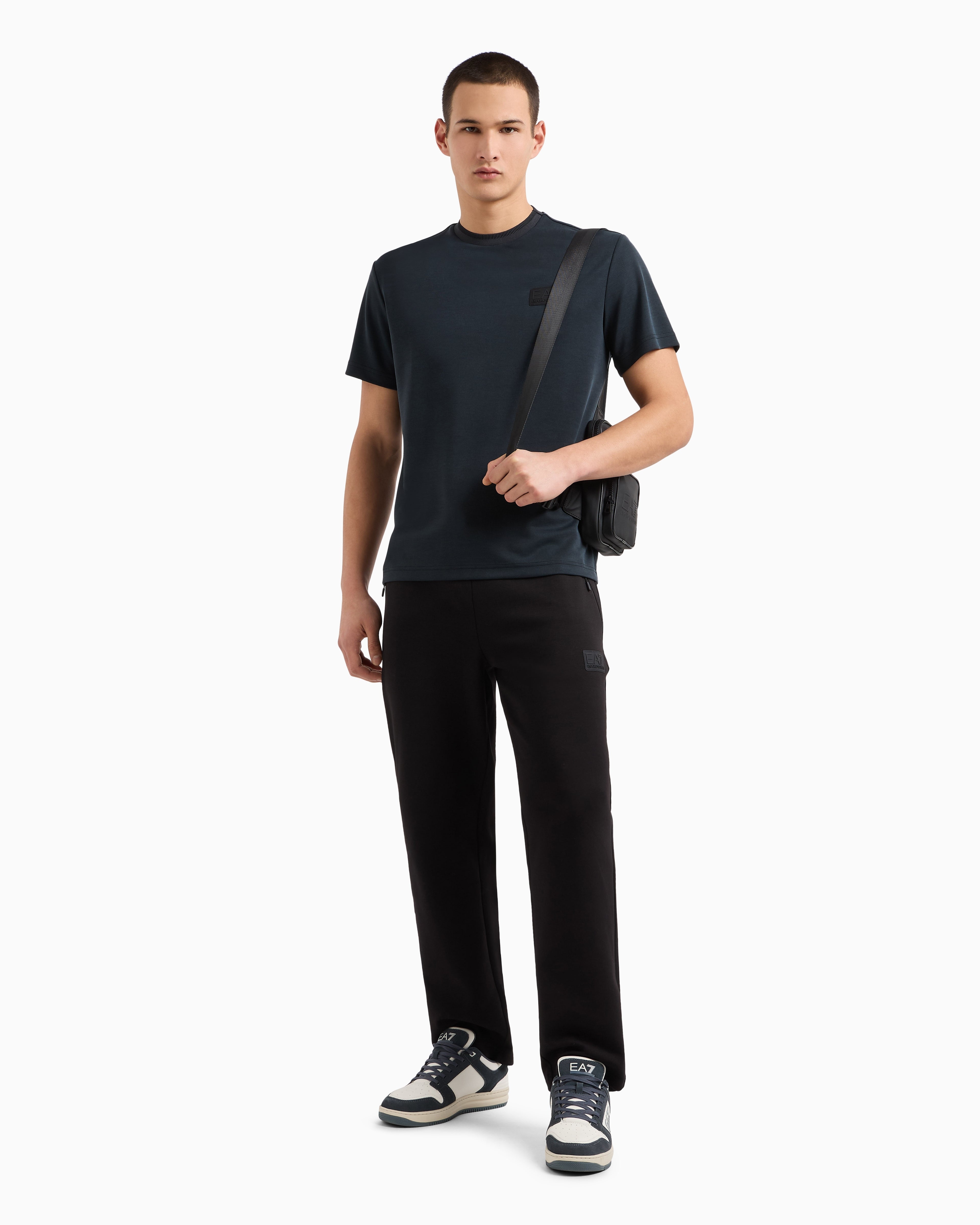 Armani T Shirt 7m000089 Af13862 Black Preto_shot2
