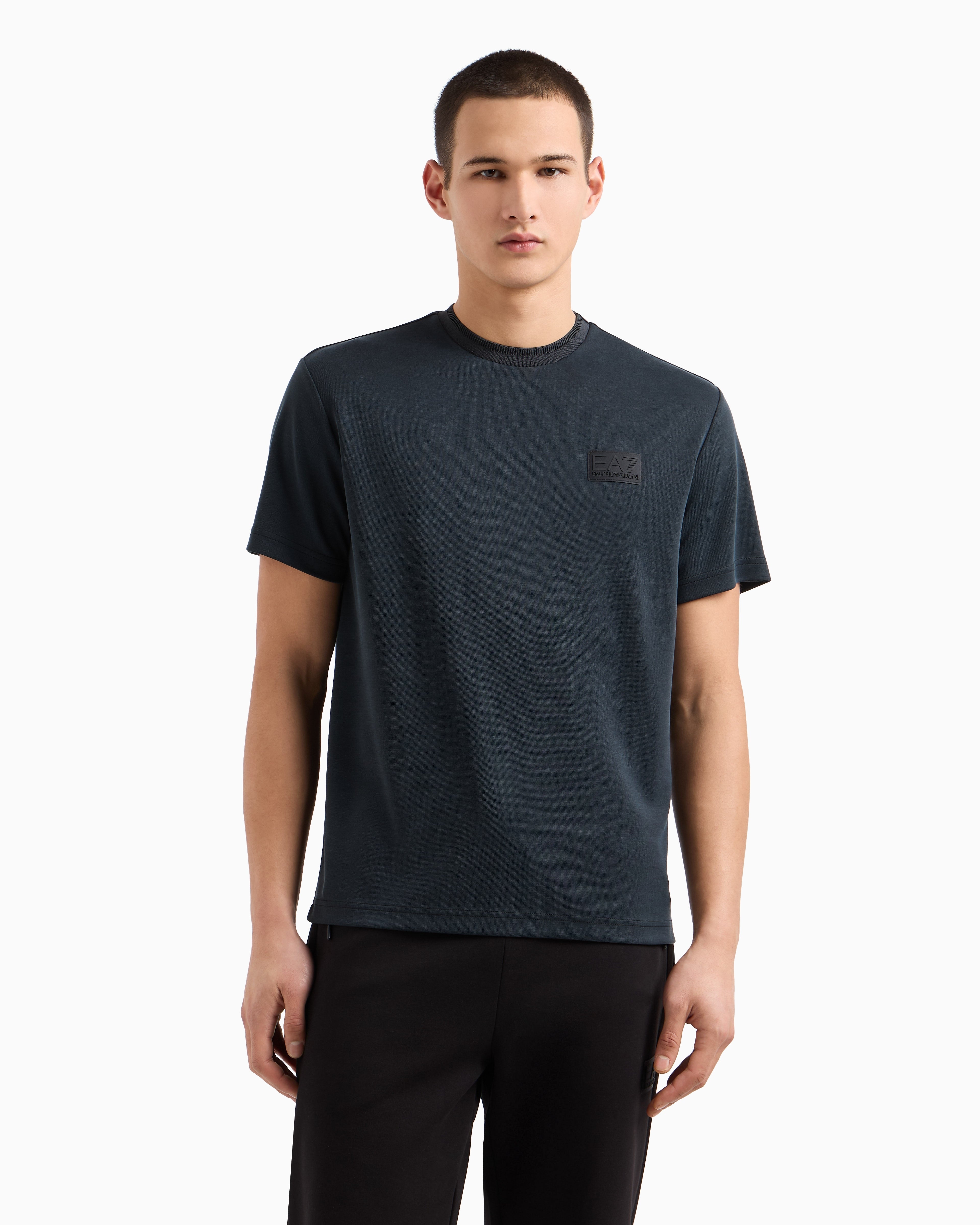 Armani T Shirt 7m000089 Af13862 Black Preto_shot3