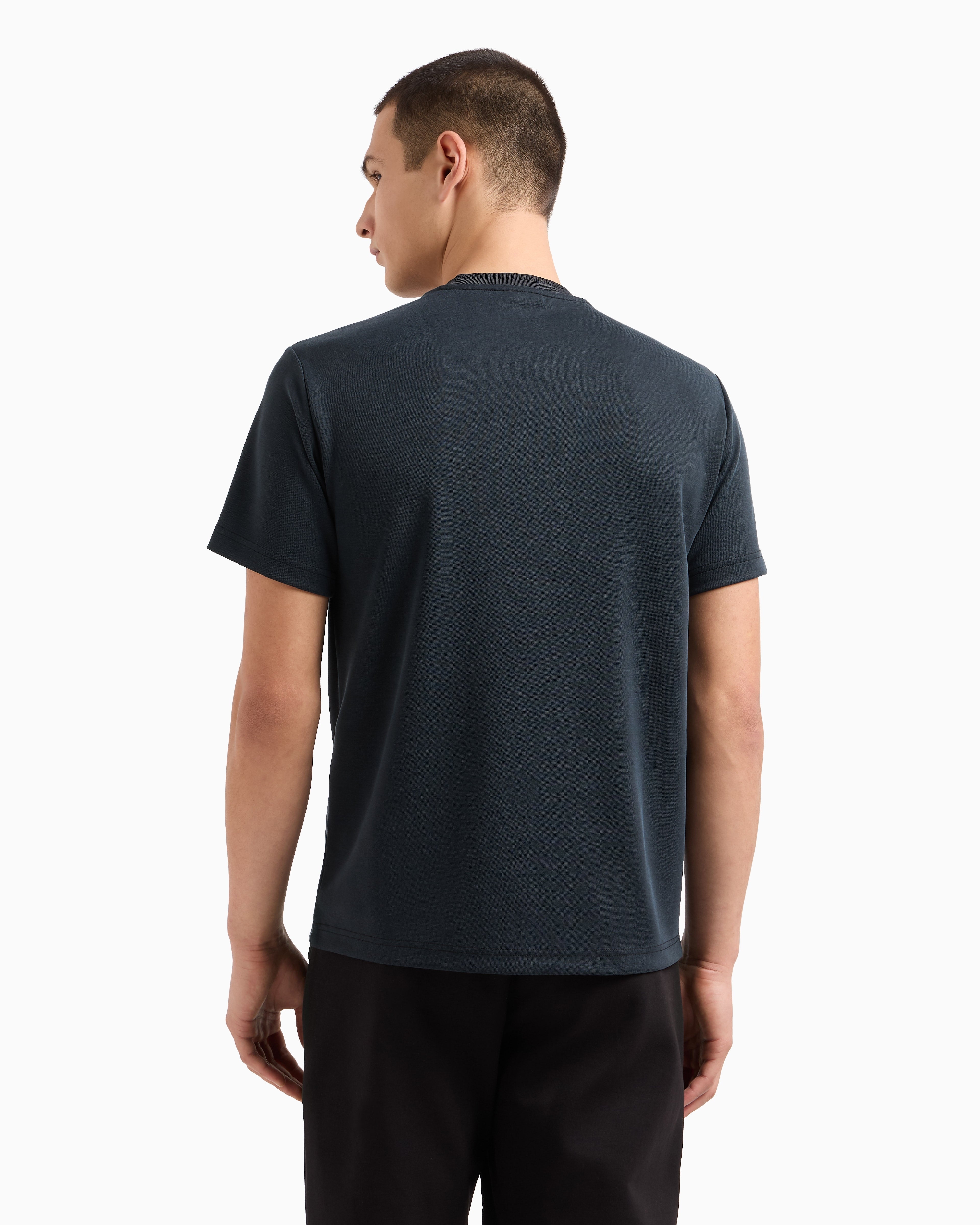 Armani T Shirt 7m000089 Af13862 Black Preto_shot5