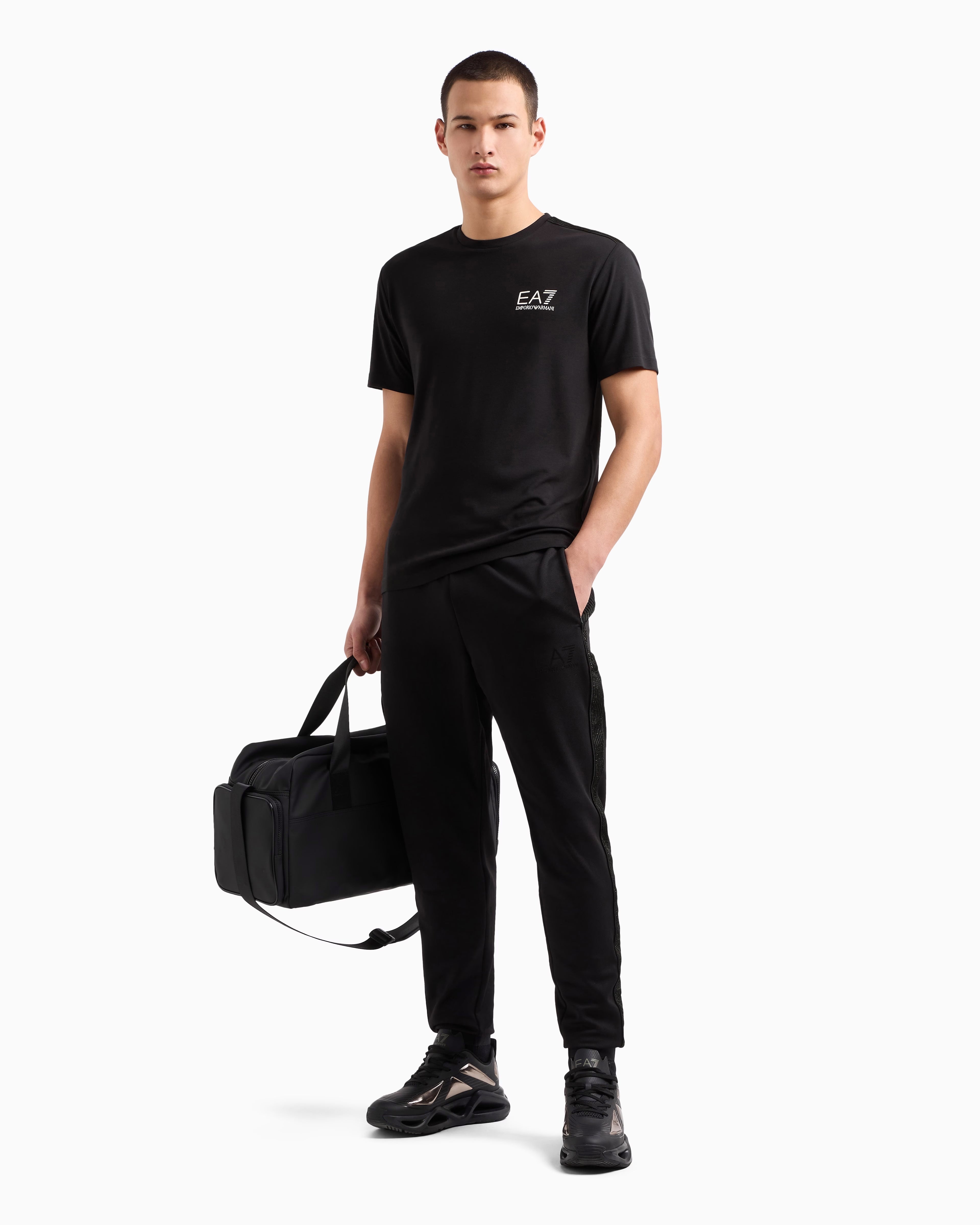 Armani T Shirt 7m000299 Af13739 Black Preto_shot2