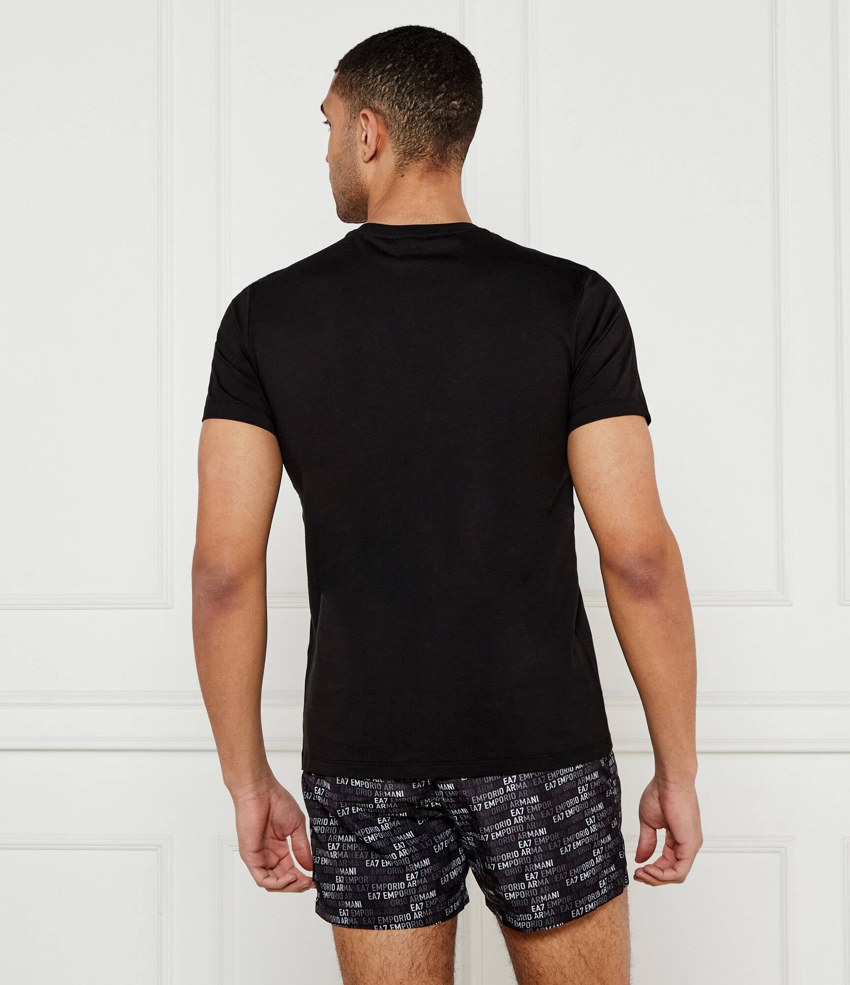 Armani T Shirt Em000574 Af12333 Black Preto_shot2