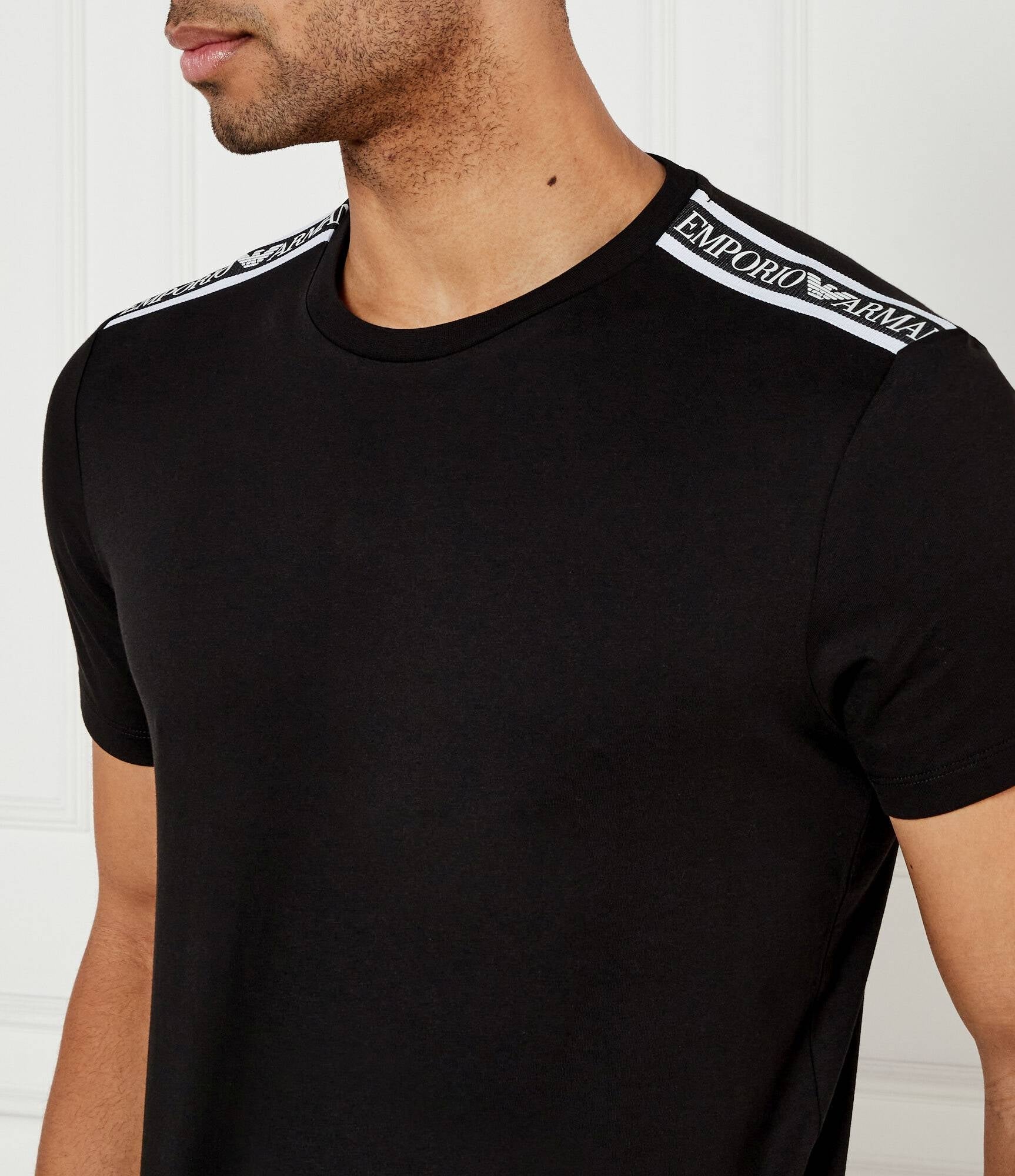 Armani T Shirt Em000574 Af12333 Black Preto_shot3