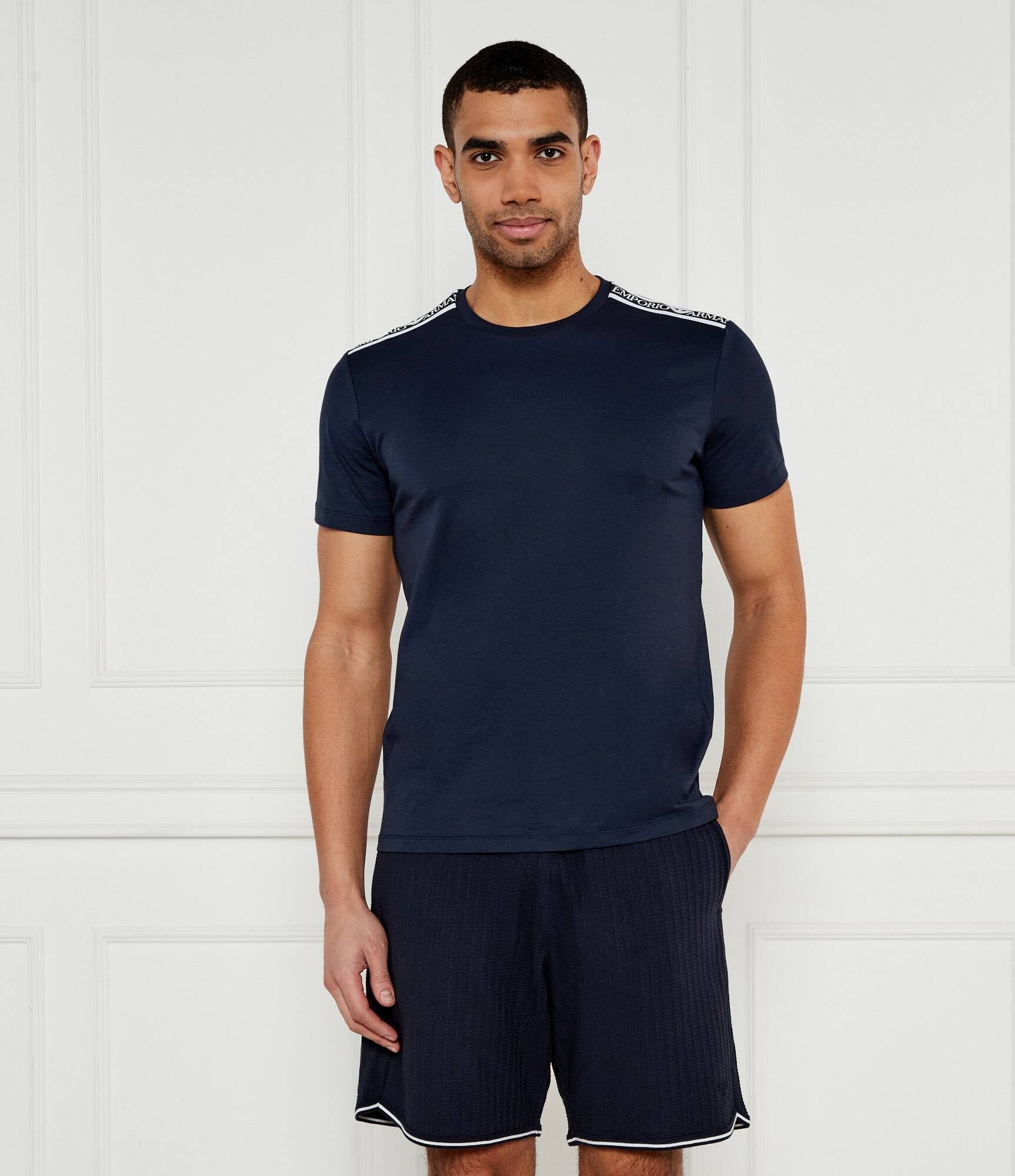 Armani T Shirt Em000574 Af12333 Navy Navy_shot1