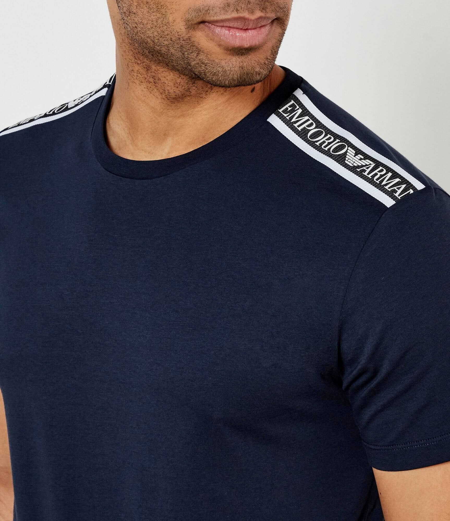 Armani T Shirt Em000574 Af12333 Navy Navy_shot3