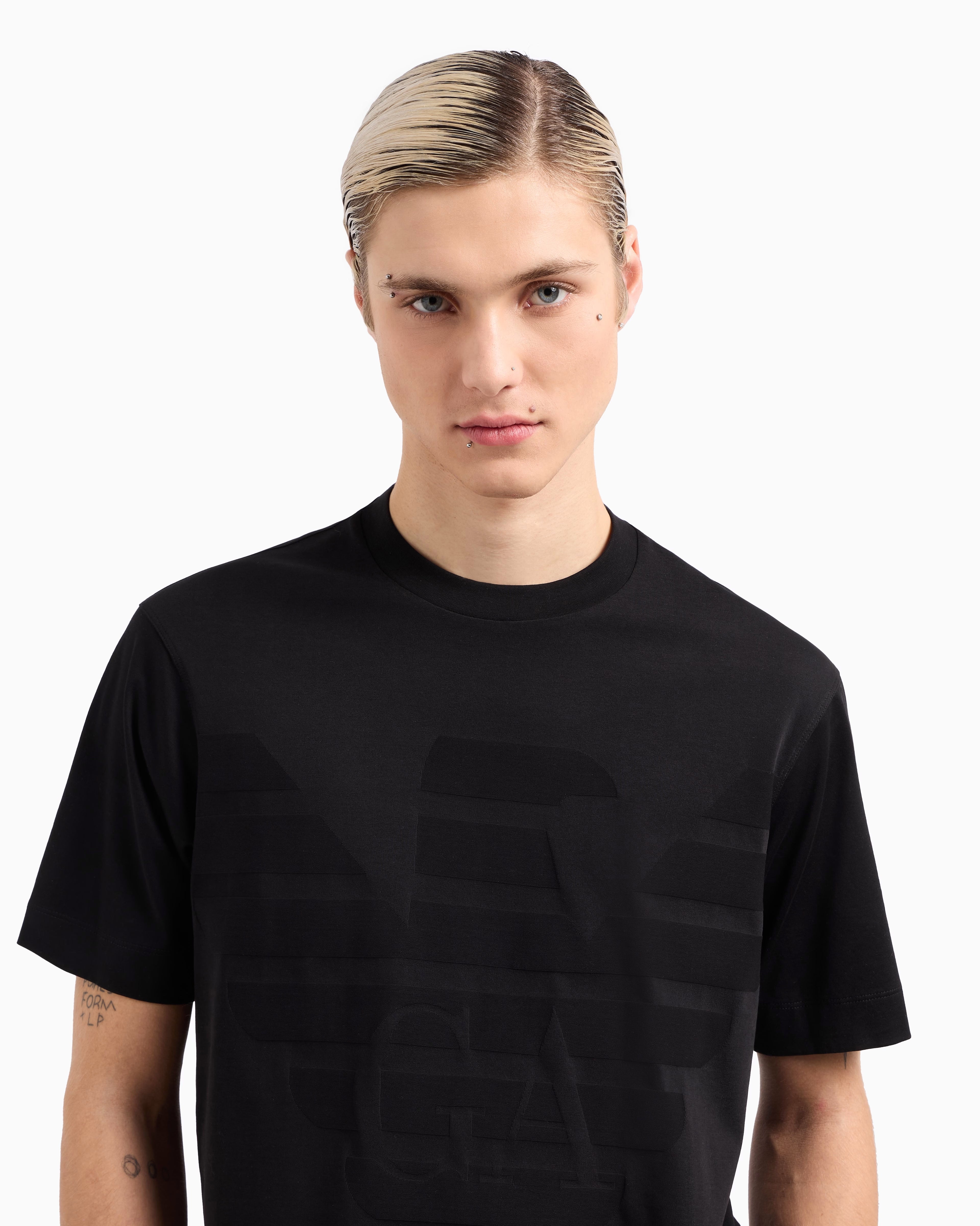 T Shirt Emporio Armani Navy Big Eagle