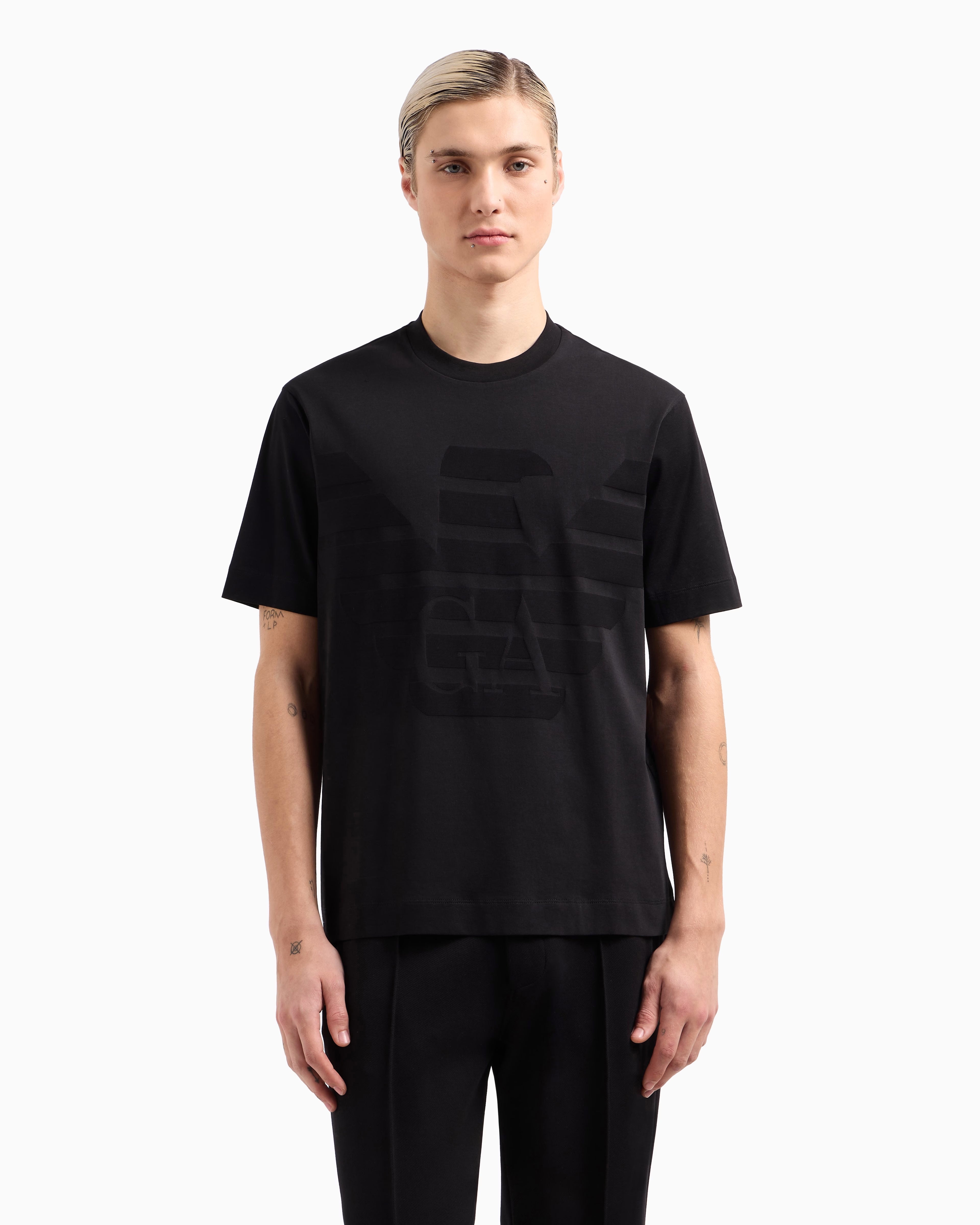 T Shirt Emporio Armani Navy Big Eagle