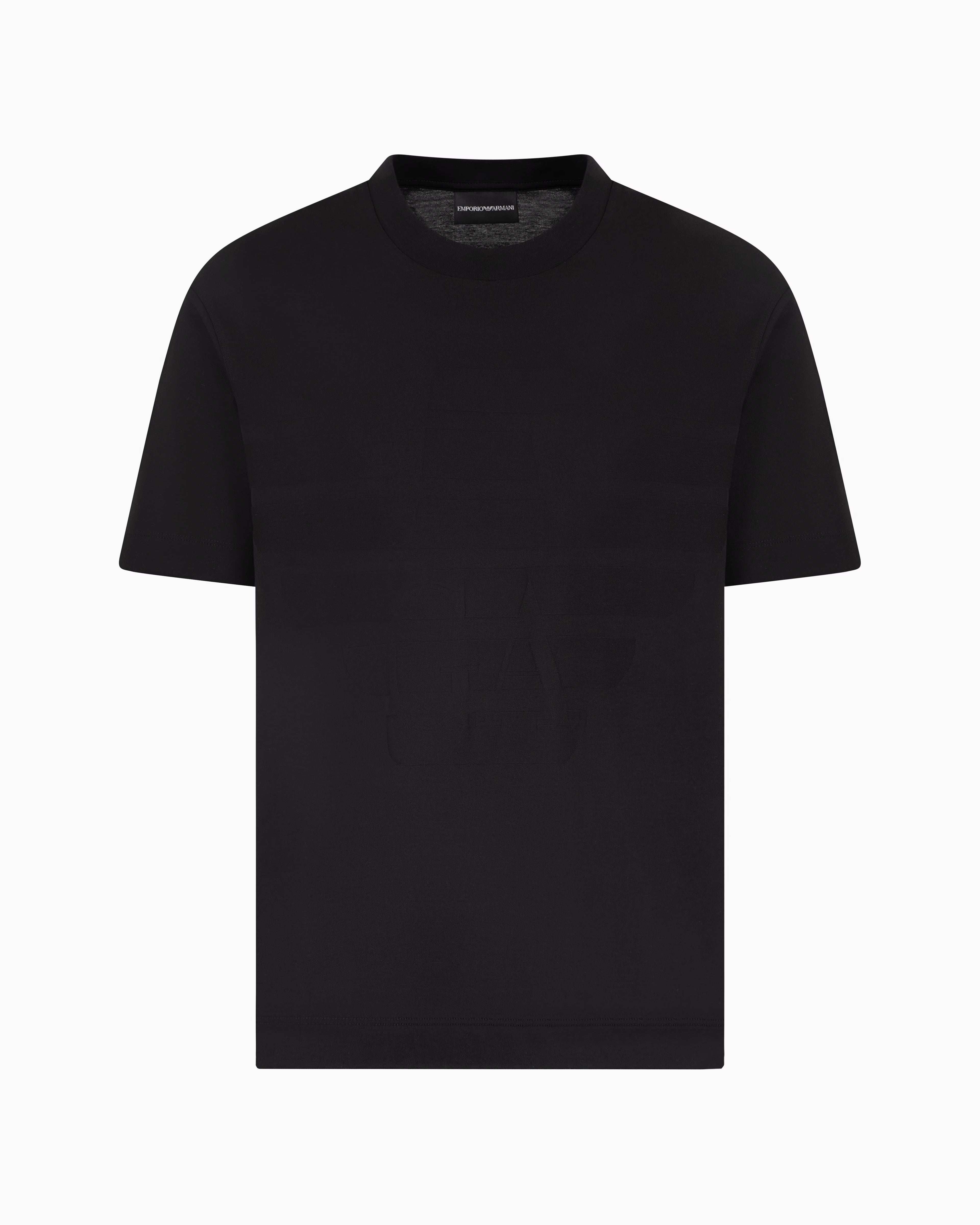 Armani T Shirt Em000943 Af10762 Black Preto_shot3