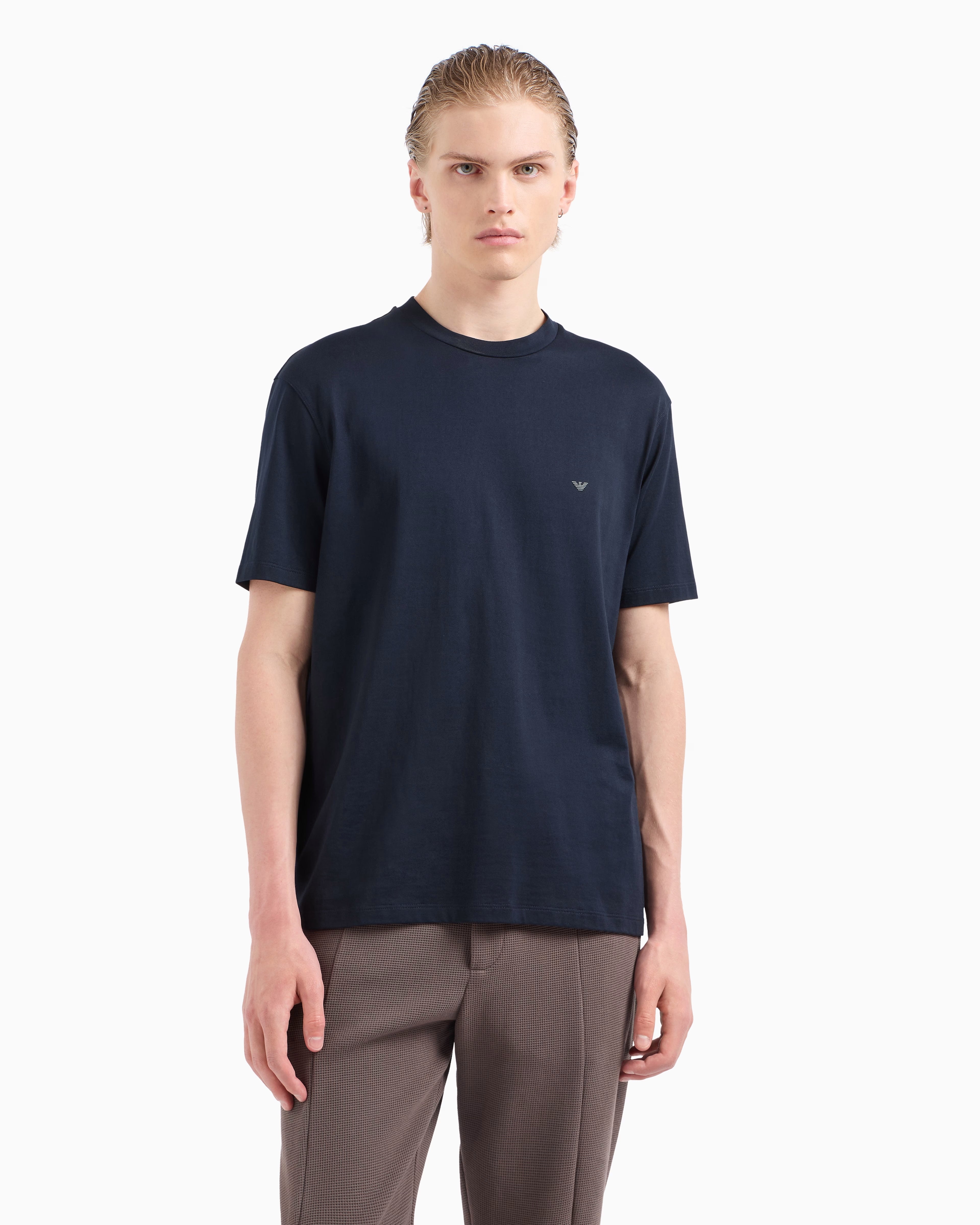 Armani T Shirt Em000983 Af13669 Navy Navy_shot1