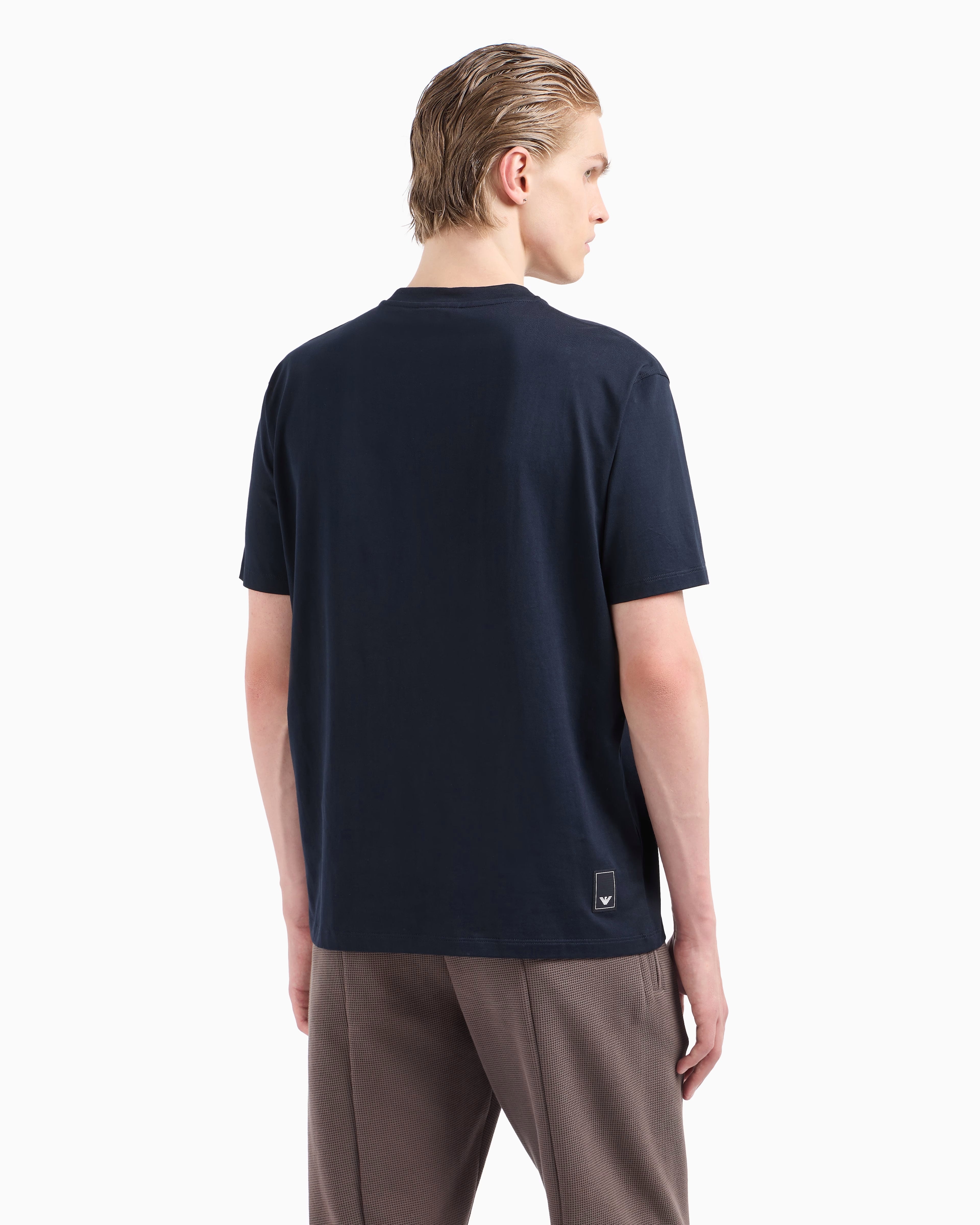 Armani T Shirt Em000983 Af13669 Navy Navy_shot3