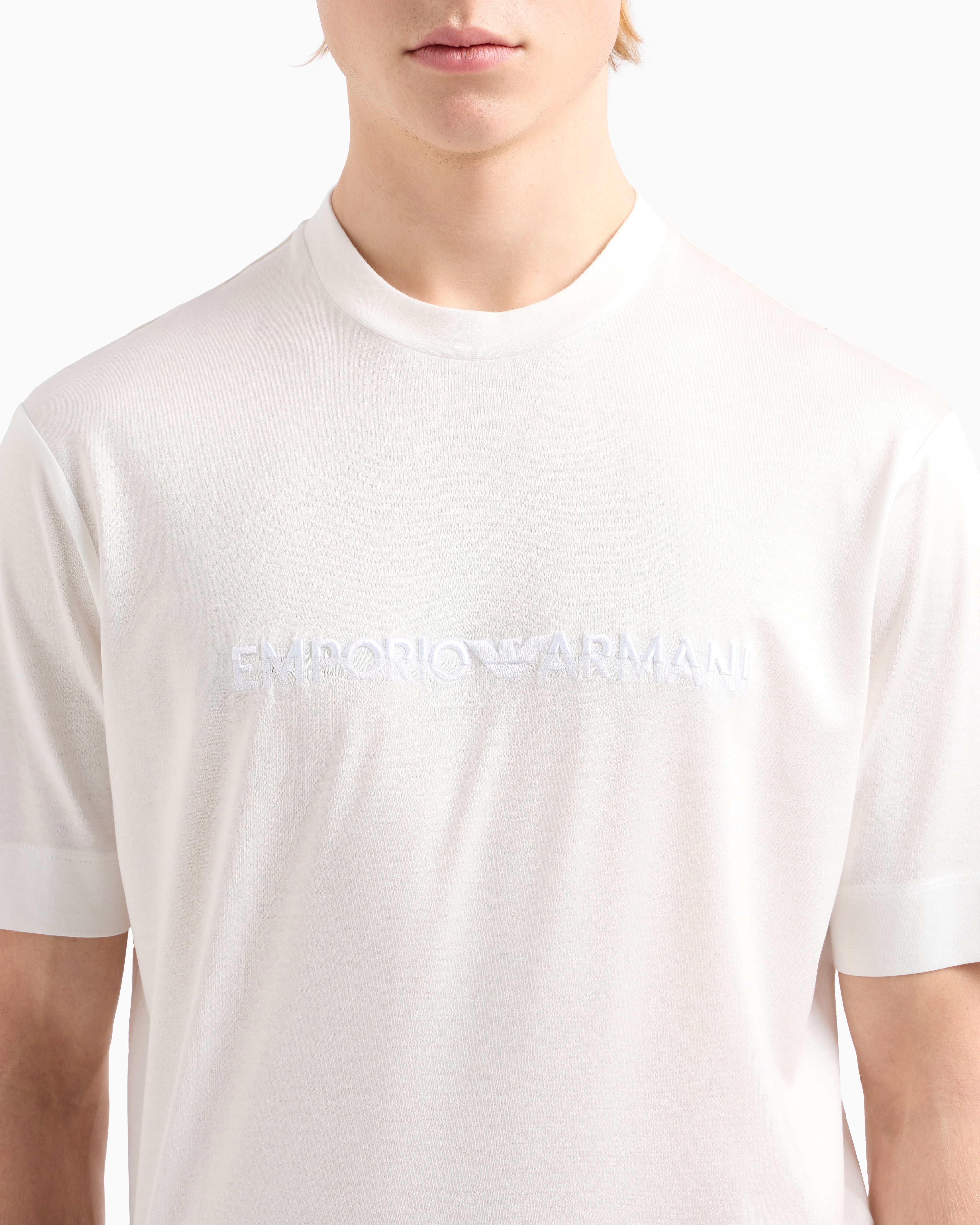 Armani T Shirt Em001070 Af13747 Snow Snow_shot1
