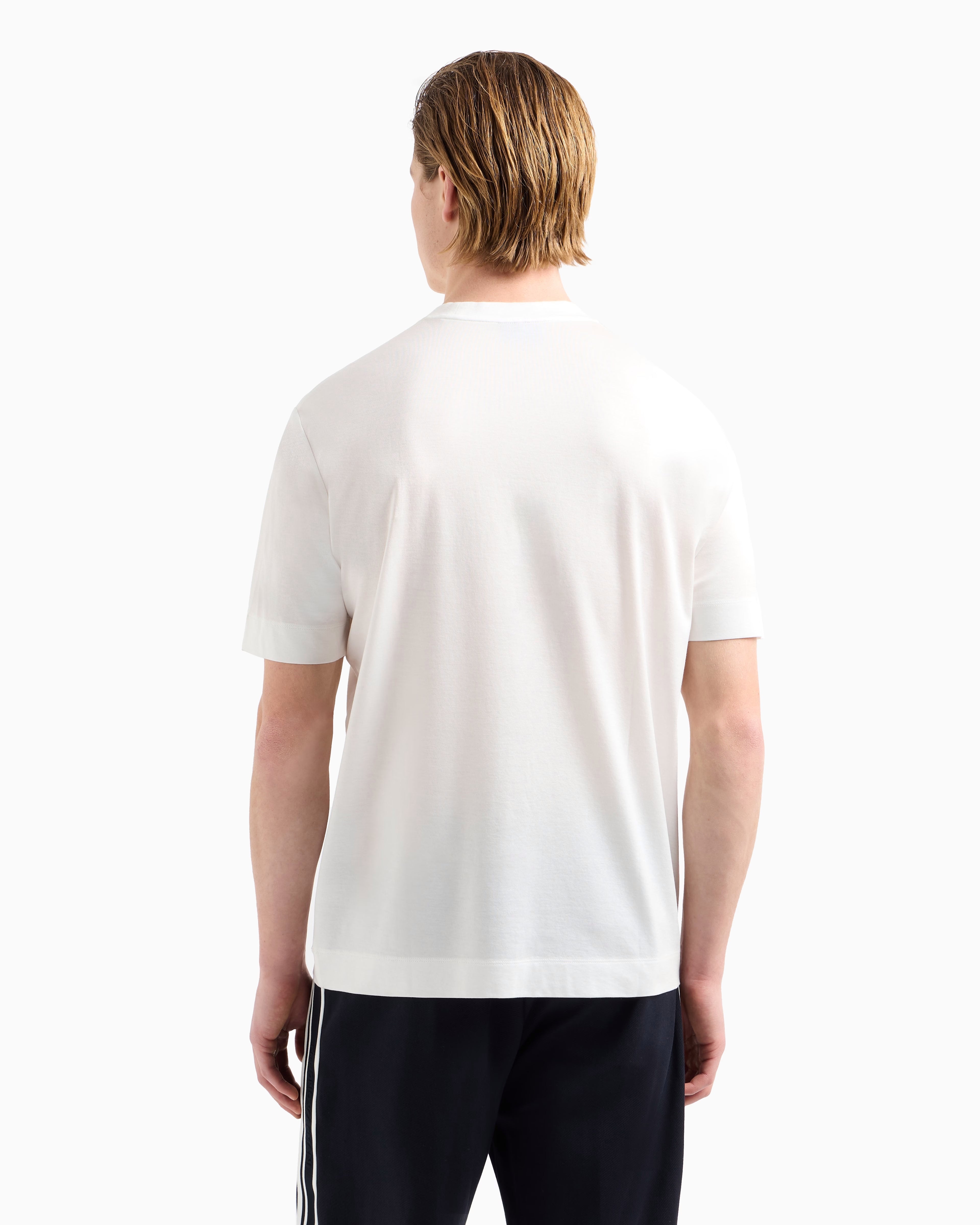 Armani T Shirt Em001070 Af13747 Snow Snow_shot4