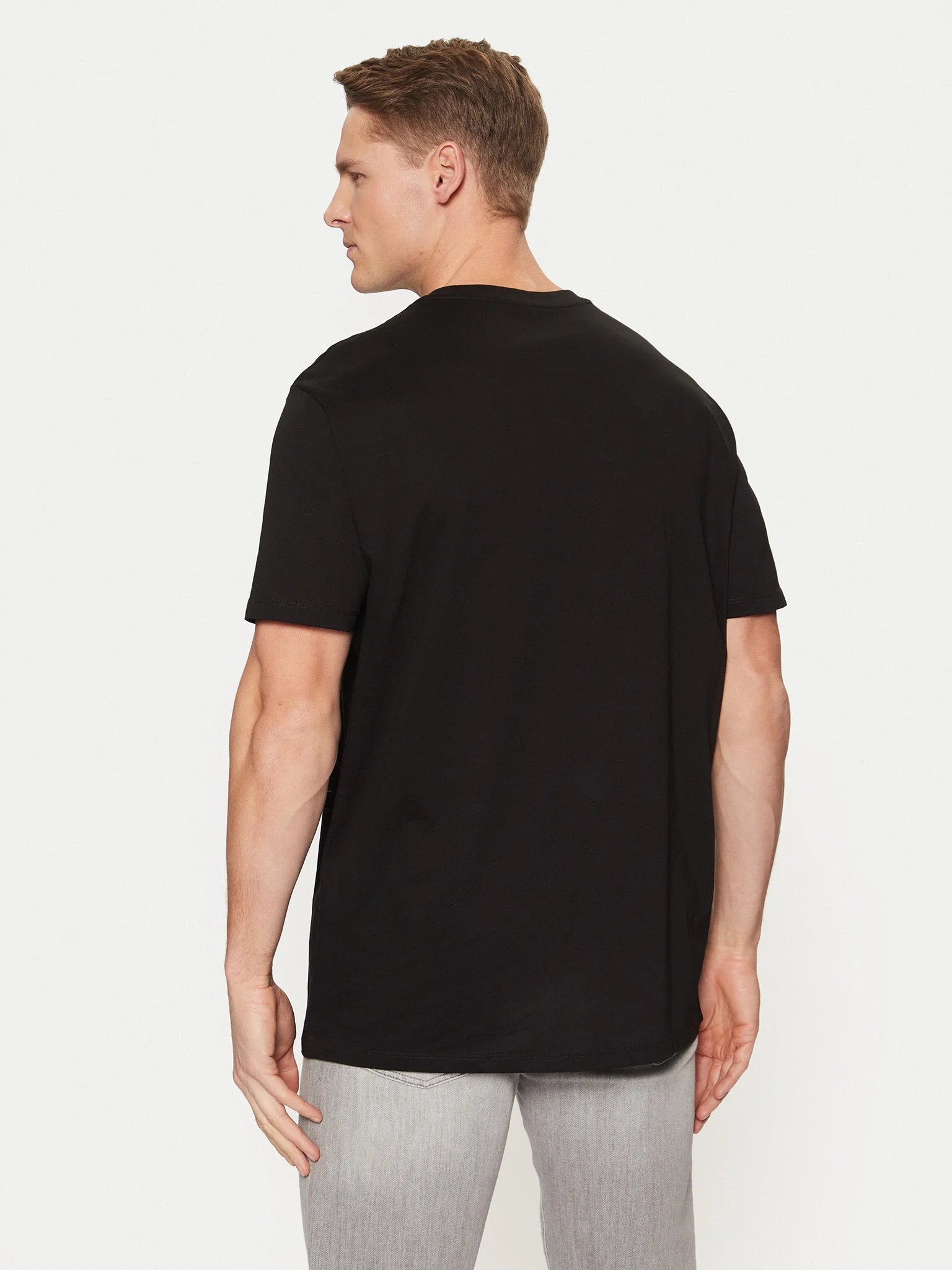 Armani T Shirt Xm000326 Af10364 Black Preto_shot2
