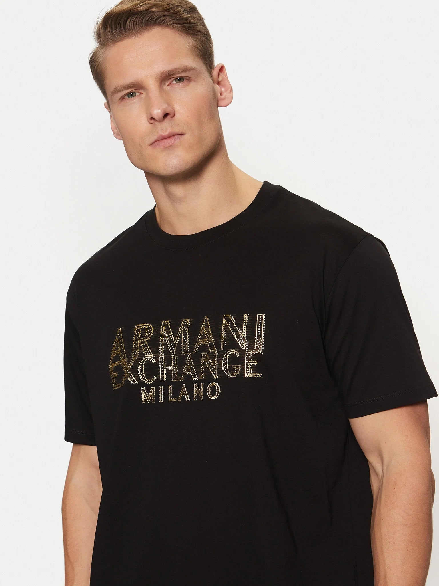 Armani T Shirt Xm000326 Af10364 Black Preto_shot3