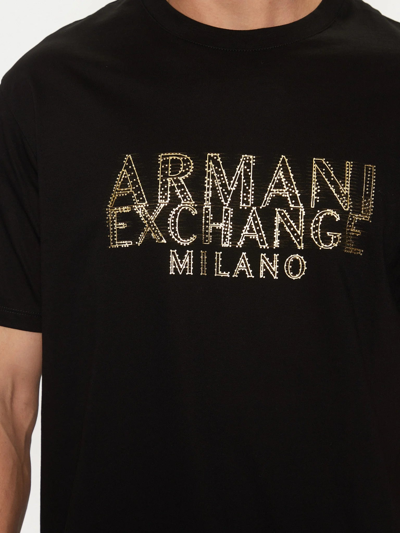Armani T Shirt Xm000326 Af10364 Black Preto_shot4