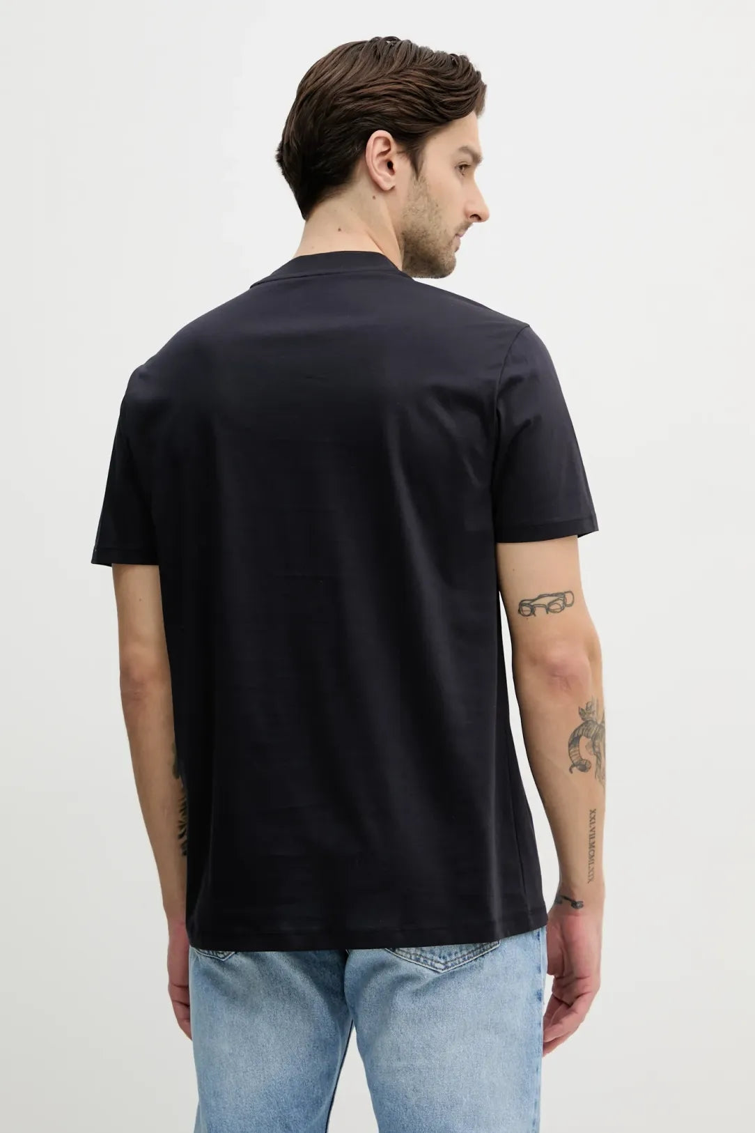 Armani T Shirt Xm000358 Af10364 Navy Navy_shot2