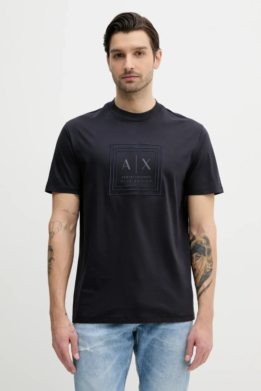 Armani T Shirt Xm000358 Af10364 Navy Navy_shot3