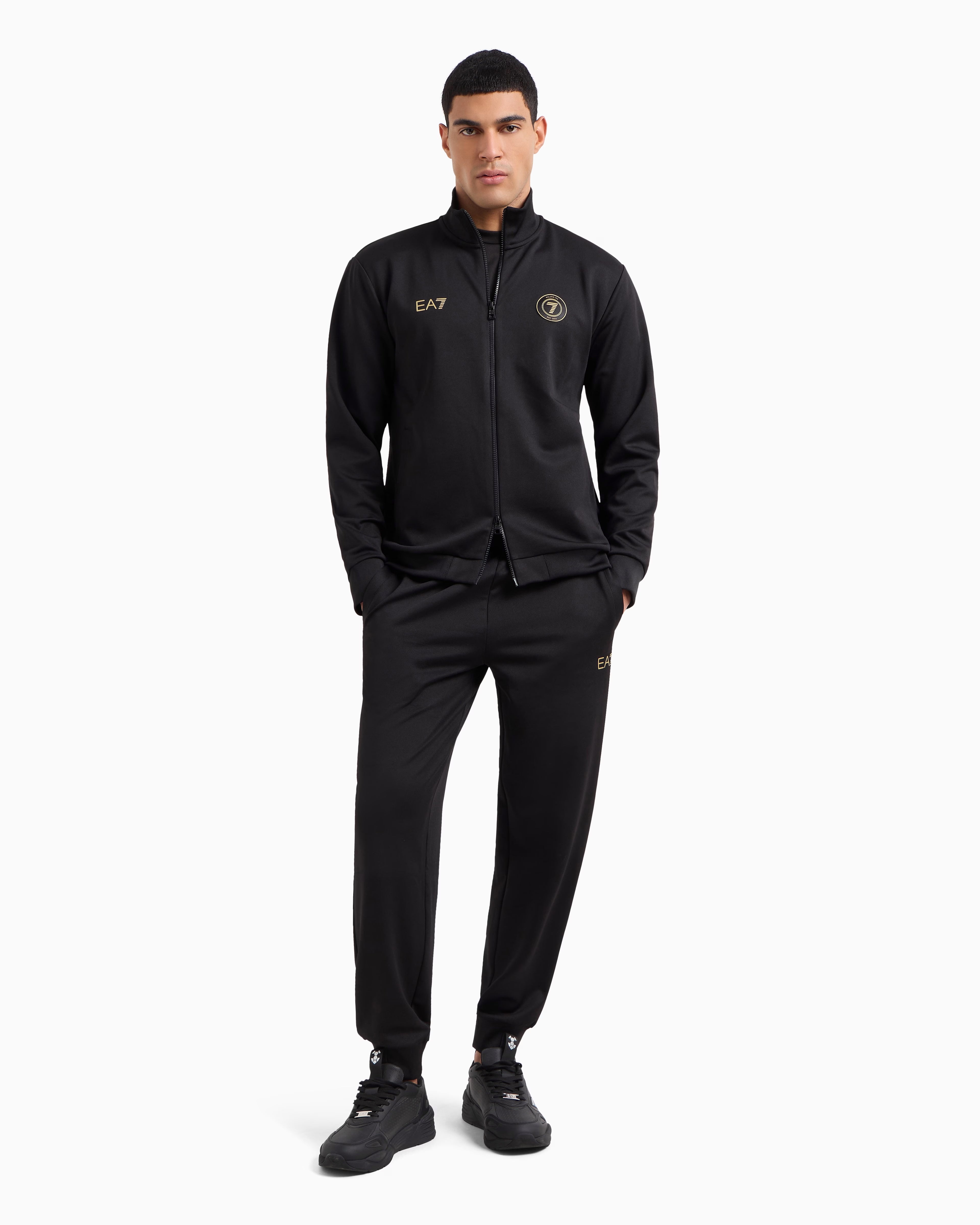 Armani Tracksuit 7m000554 Af13526 Black Preto_shot3
