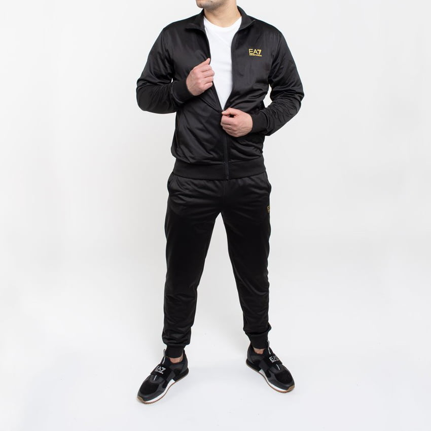 Armani Training Suit Pv71 Pj08z Blk Gold Preto Ouro Shot12