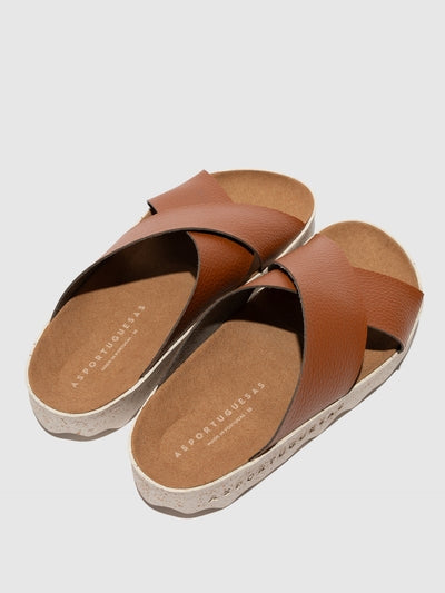 Asportuguesas Sandalias Sandals Cross L Tan Tan_shot5