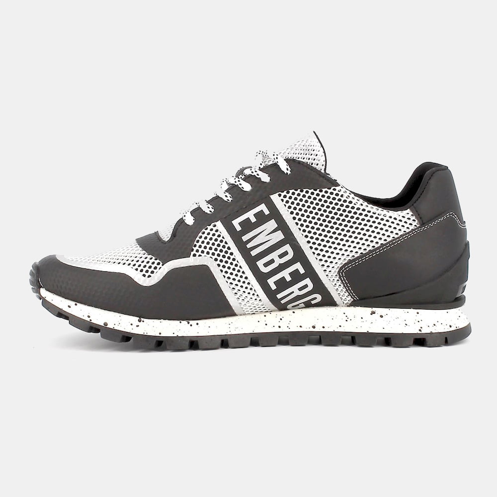 Bikkembergs Sapatilhas Sneakers Shoes E10929 White Blk Branco Preto Shot8