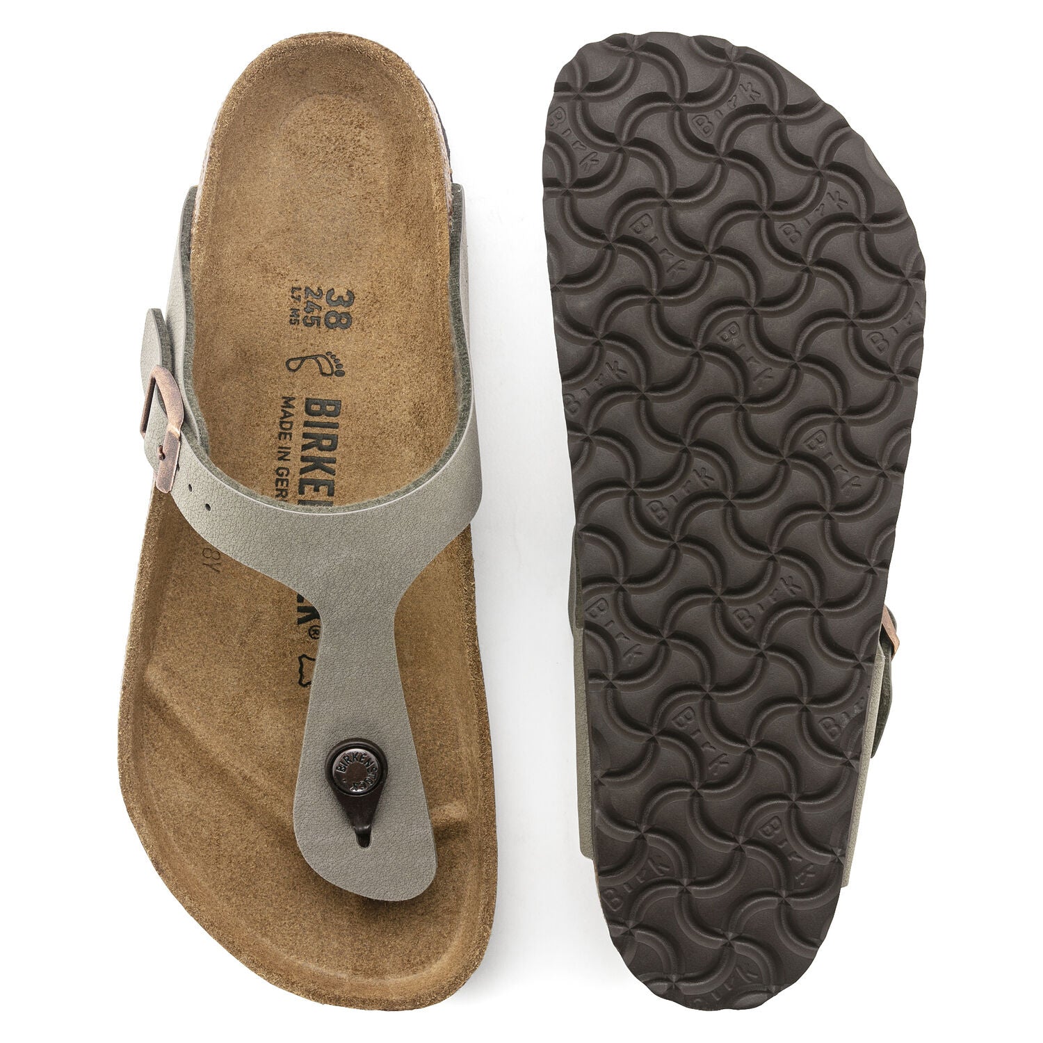 Birkenstock Sandálias Sandals 0043391 Stone Stone_shot2