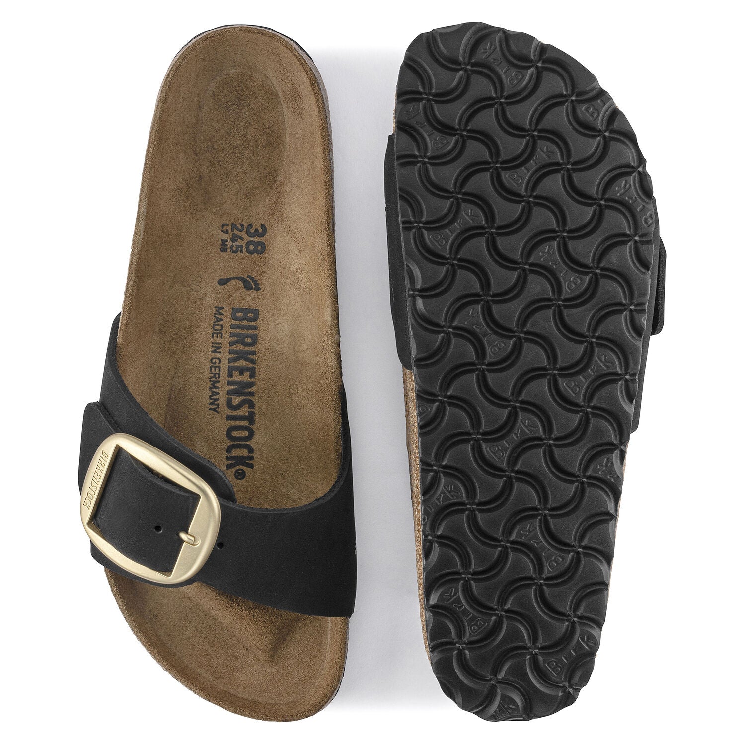 Birkenstock Sandalias Sandals 1023373 Nubuck Blk Nubuck Black_shot1