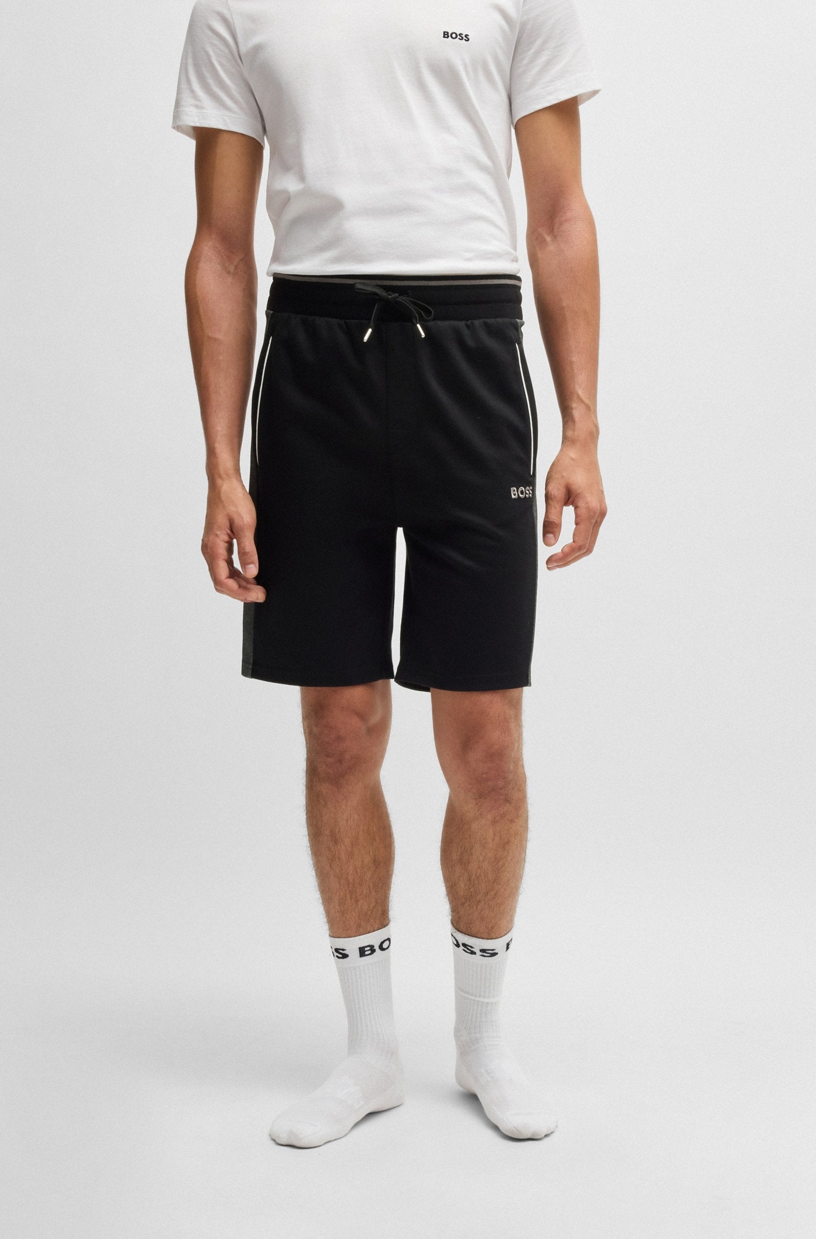 Boss Calcao Shorts Tracksuitshort Black Preto_shot4