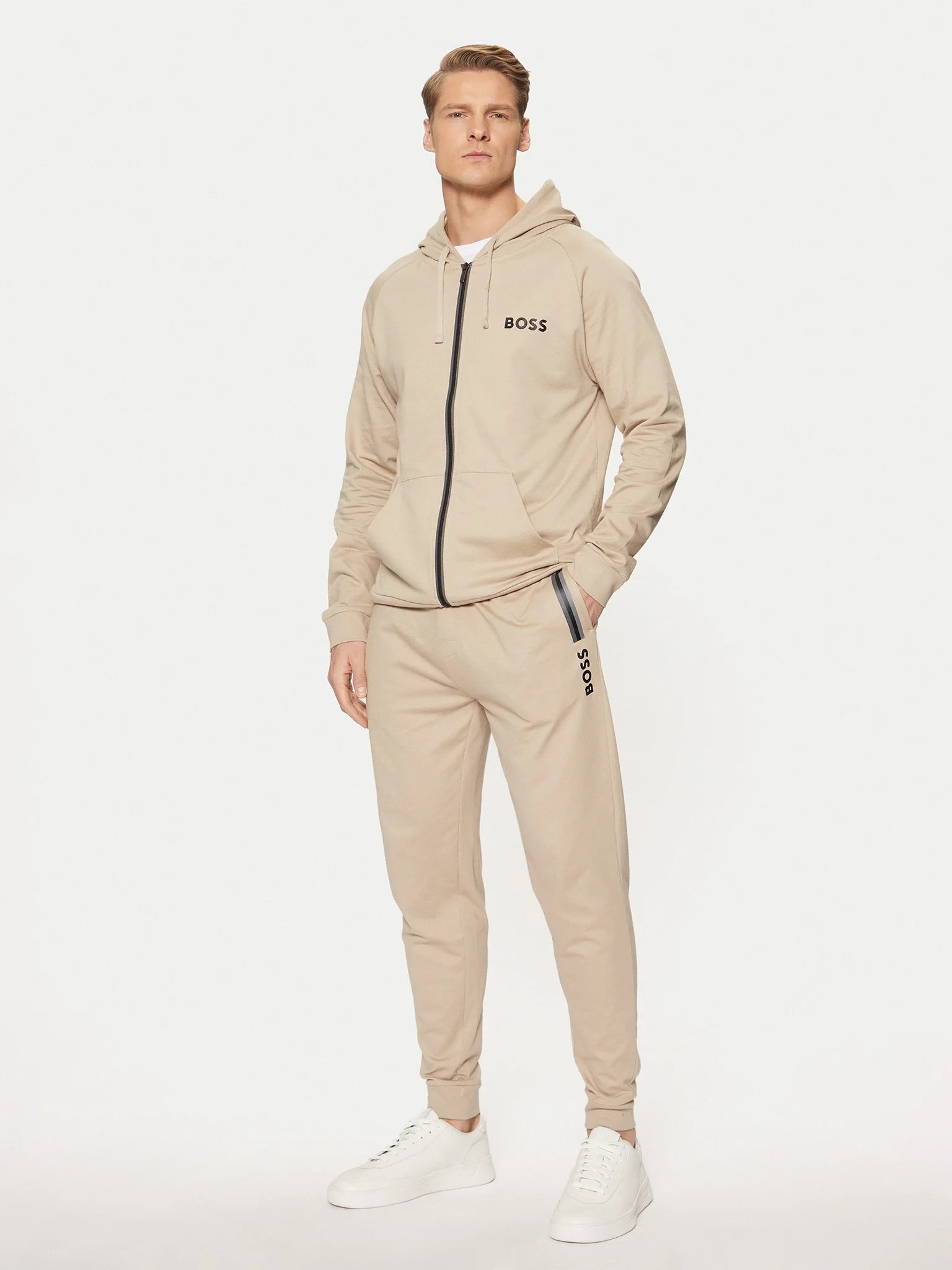 Boss Calcas Training Pants Authenticpants Lt.bege Beige Claro_shot5