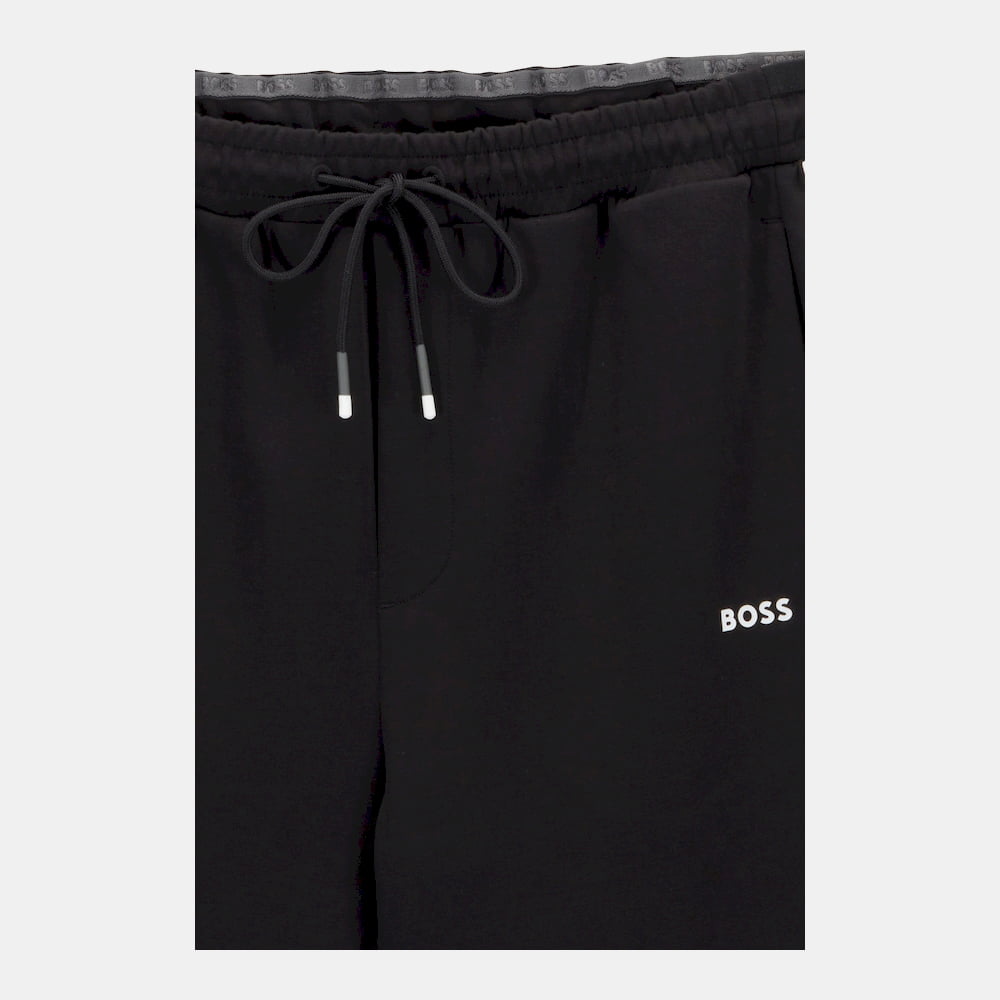 Boss Calcas Trousers Hadiko1 504659 Blk White Preto Branco Shot4