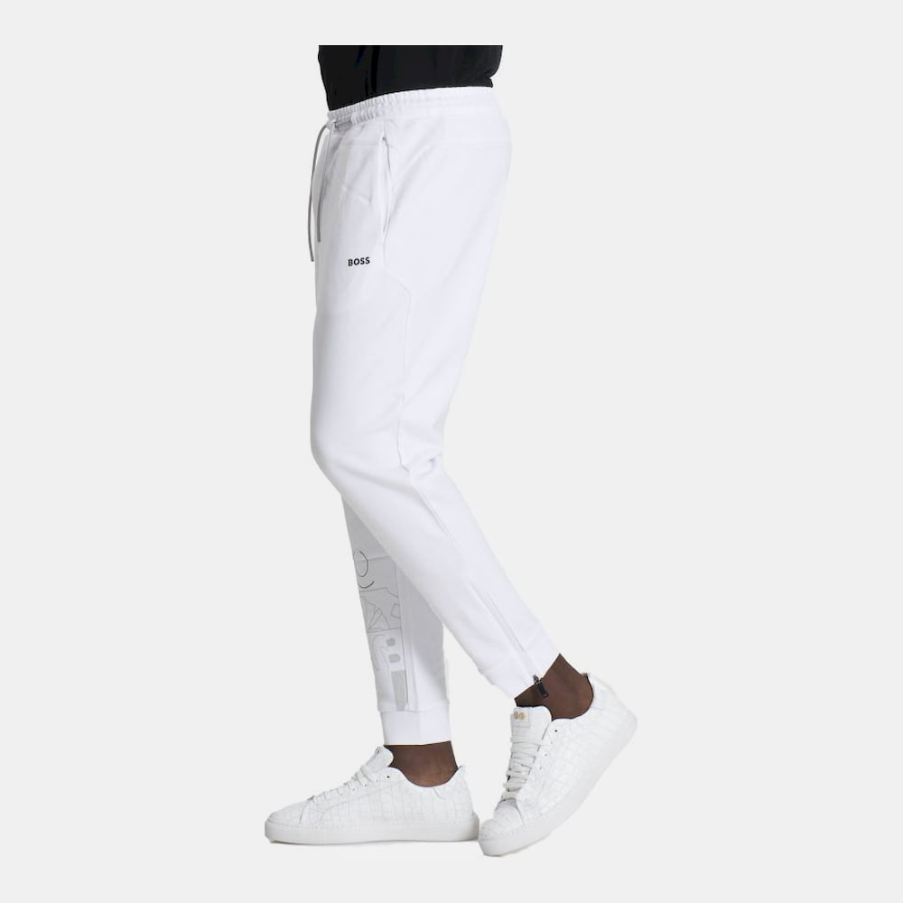 Boss Calcas Trousers Hover White Branco Shot8