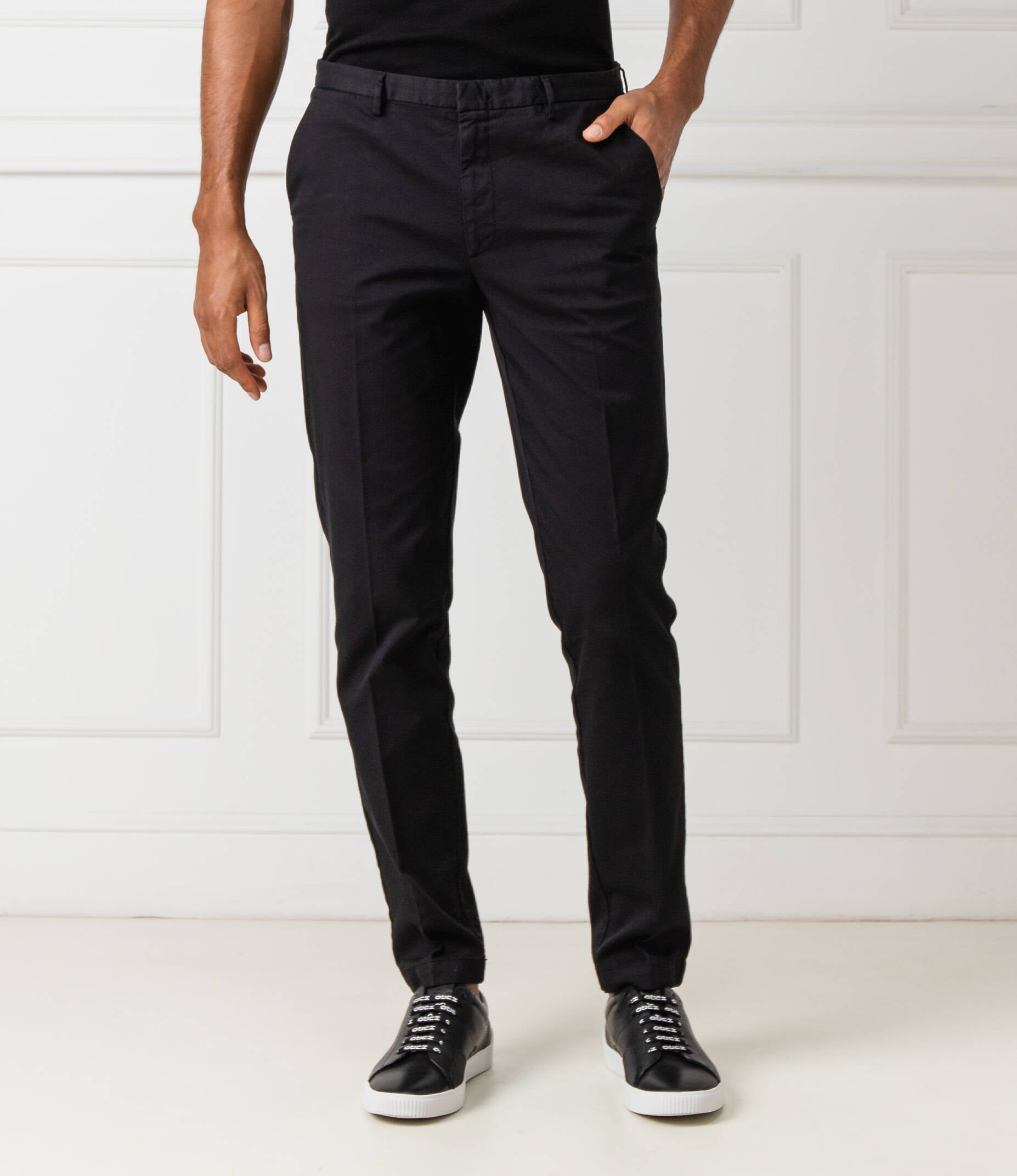 Boss Calcas Trousers Kaito3 D Black Preto_shot1