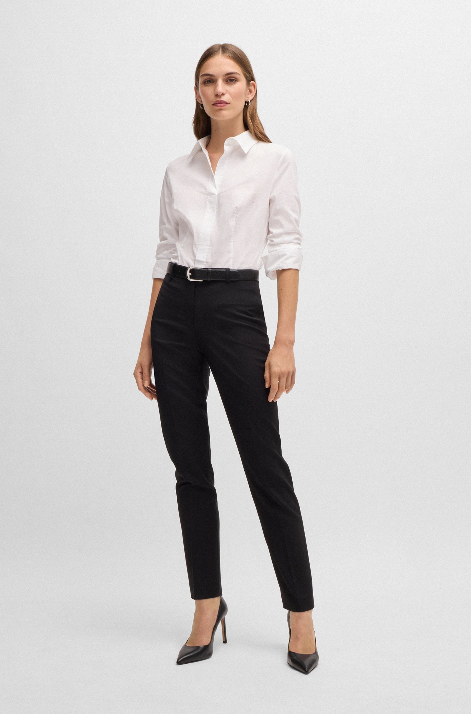 Boss Camisa Shirt Bashinah White Branco_shot2