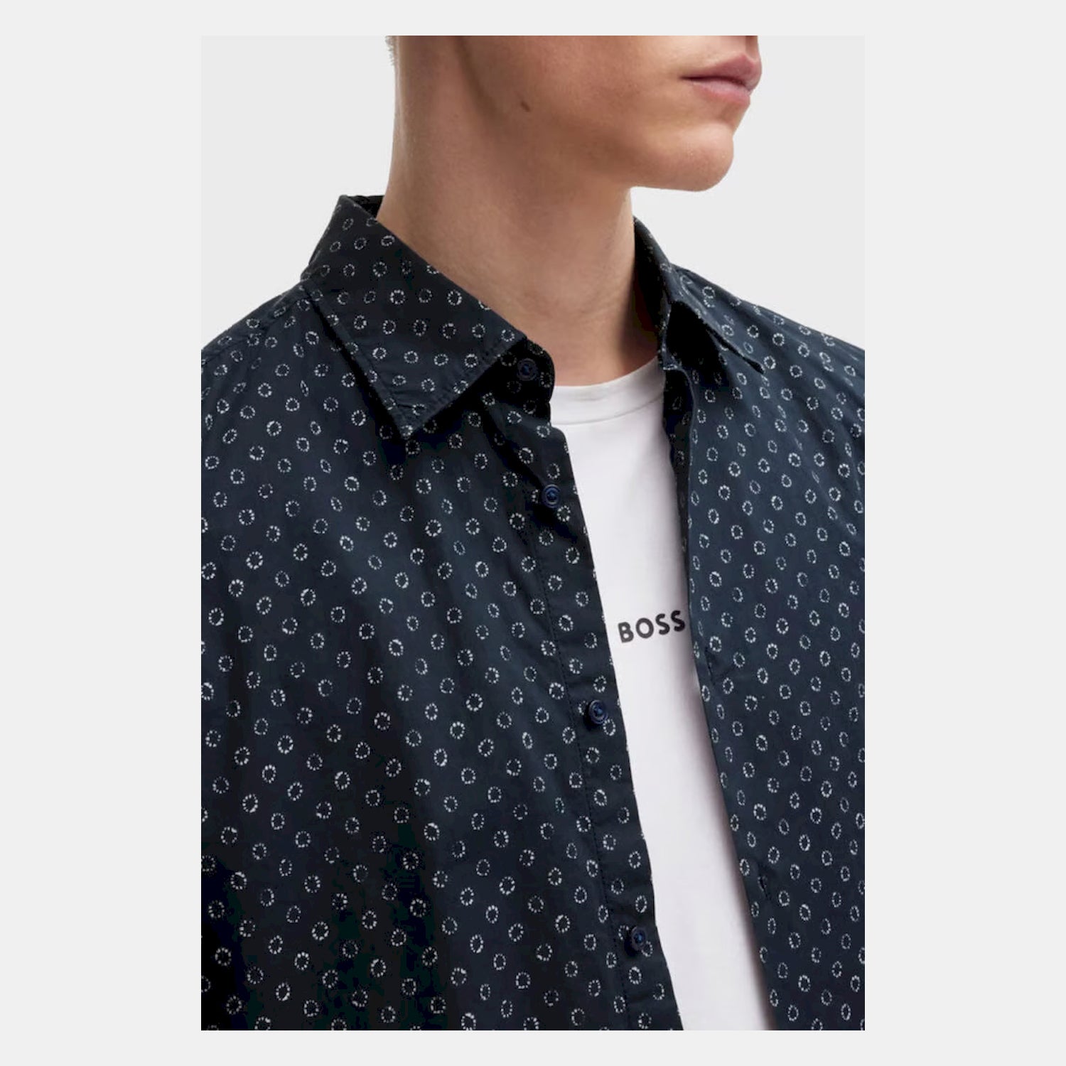 Boss Camisa Shirt Rash2 Dk.blue Azul Escuro_shot4