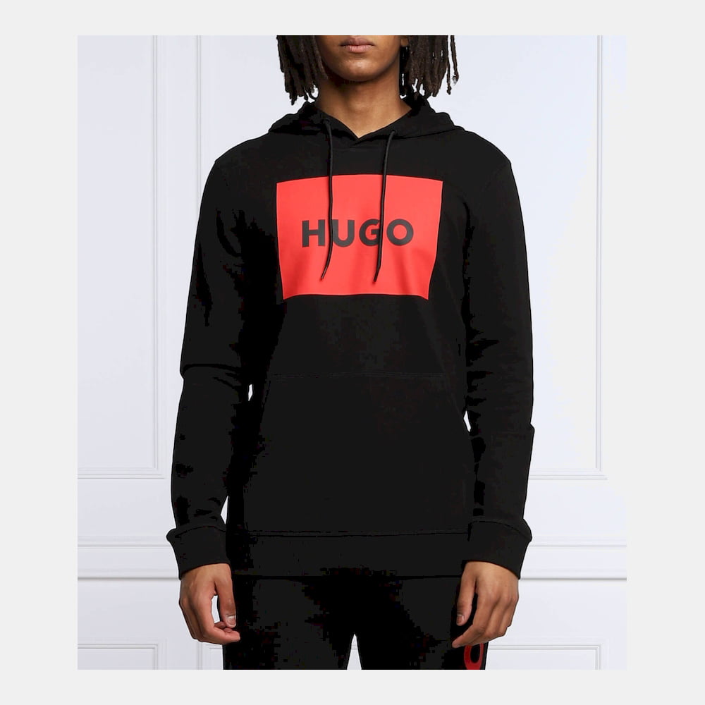 Boss Camisola Hoodie Duratschi223 Black Red Preto Vermelho Shot2