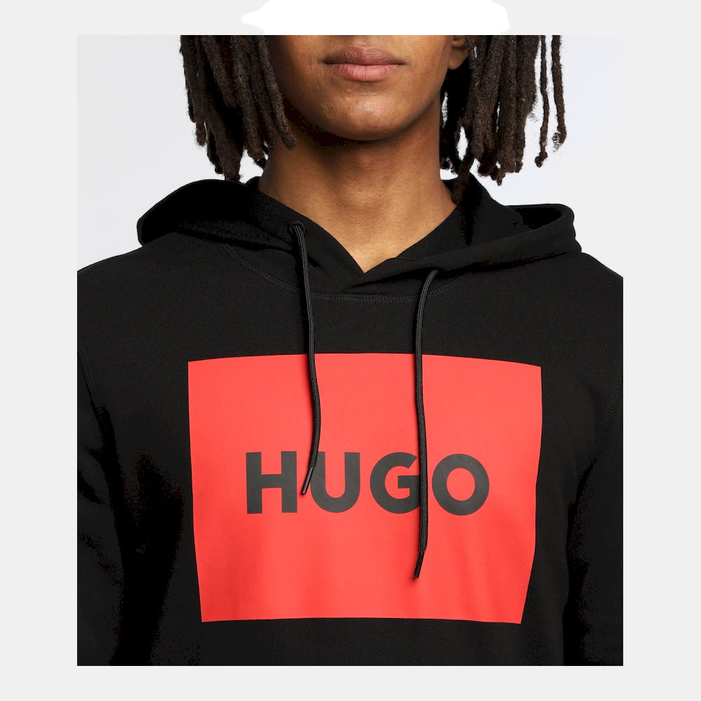 Boss Camisola Hoodie Duratschi223 Black Red Preto Vermelho Shot6