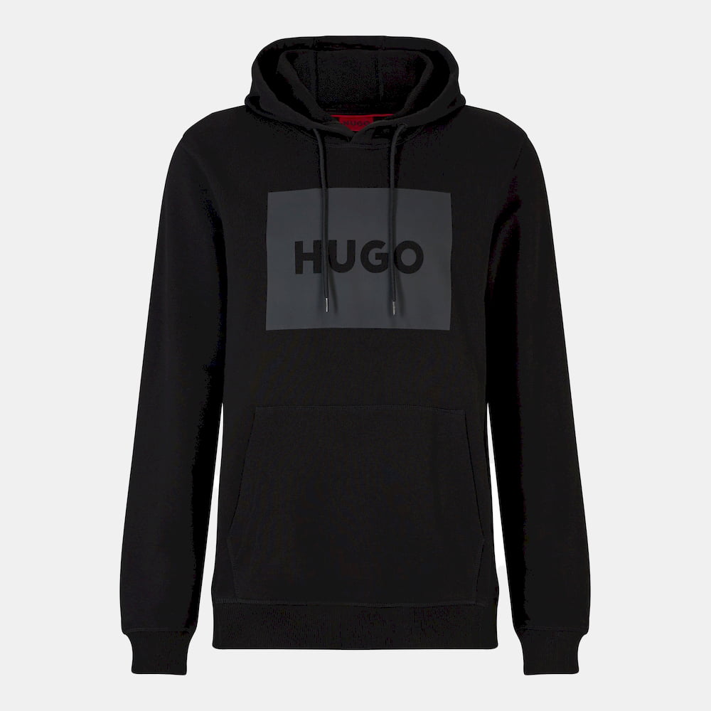 Boss Camisola Hoodie Duratschi223 Blk Gry Preto Cinza Shot1