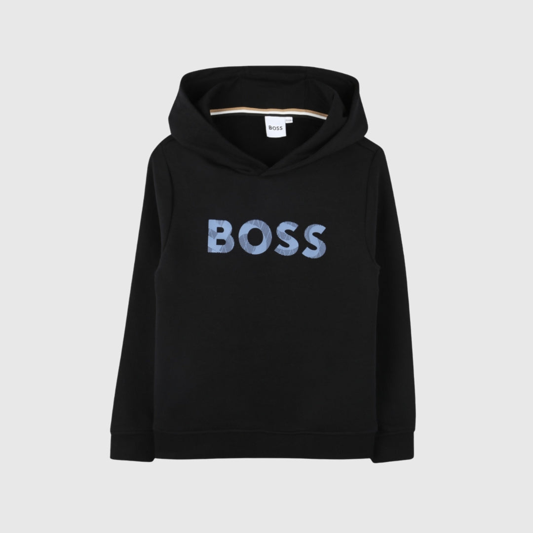 Boss Camisola Hoodie J51189 Black Preto_shot1