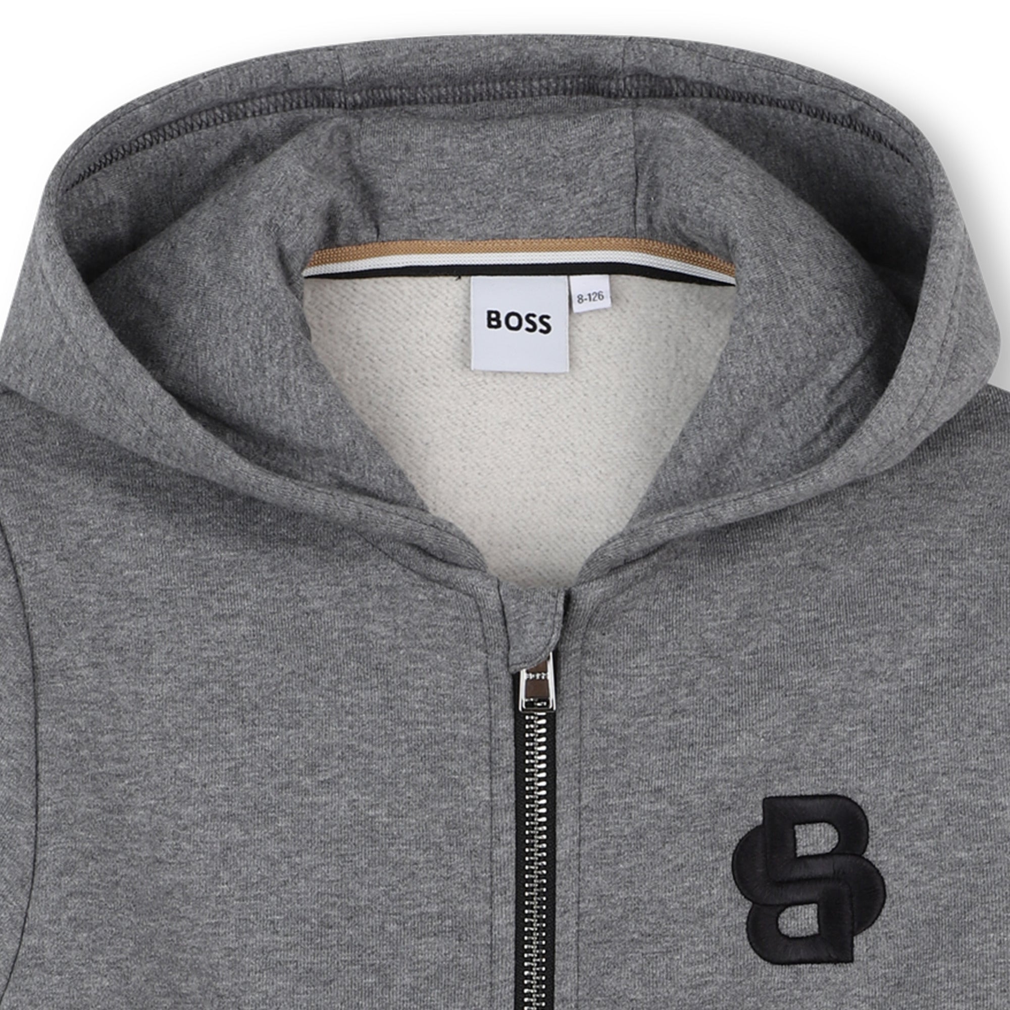 Boss Camisola Hoodie J52320 Grey Cinza_shot4