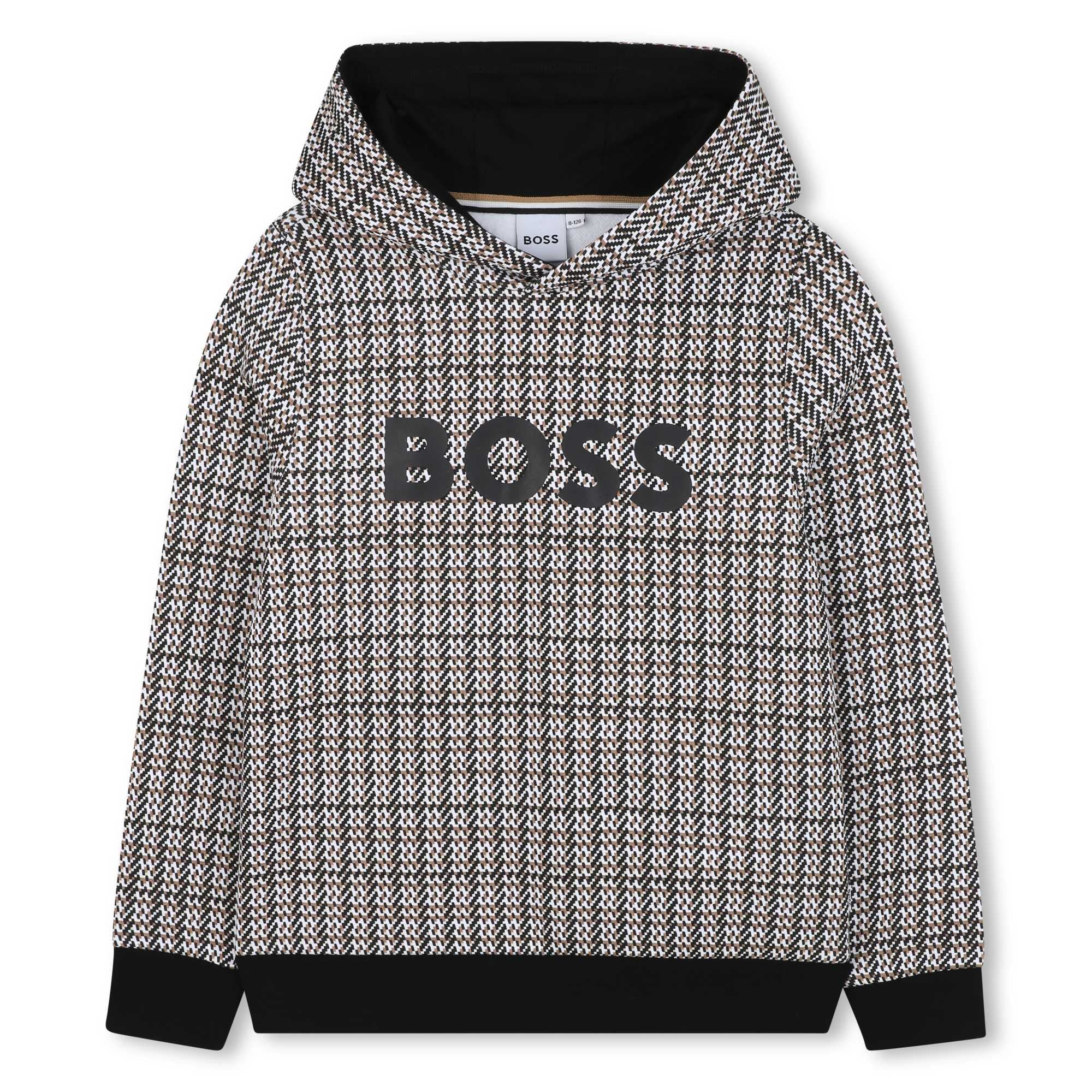 Boss Camisola Hoodie J52357 Blk Multi Preto Multicolor_shot2