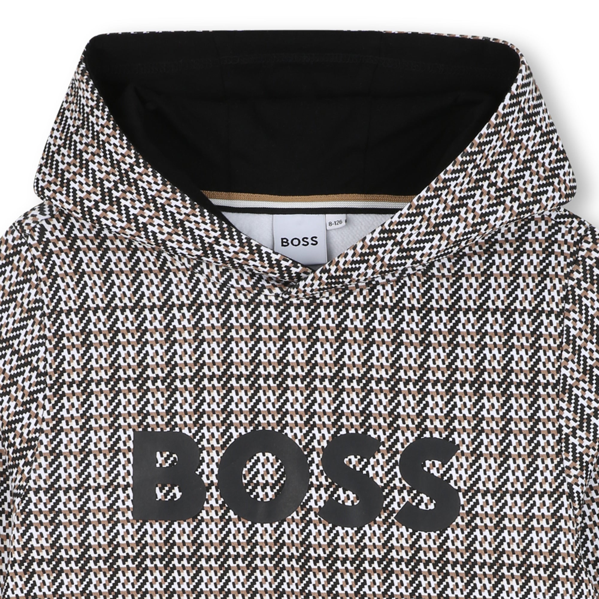 Boss Camisola Hoodie J52357 Blk Multi Preto Multicolor_shot4