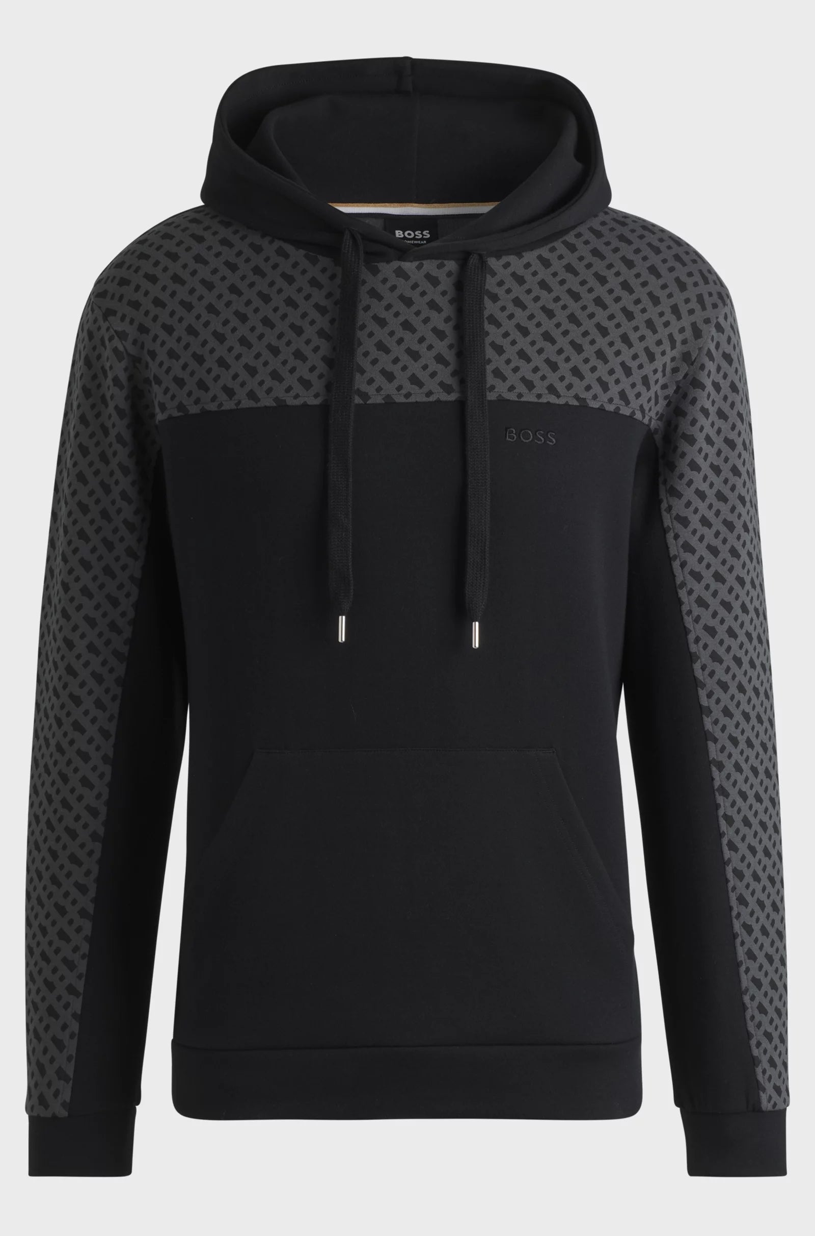 Boss Camisola Hoodie Luke Hoodie Black Preto_shot1